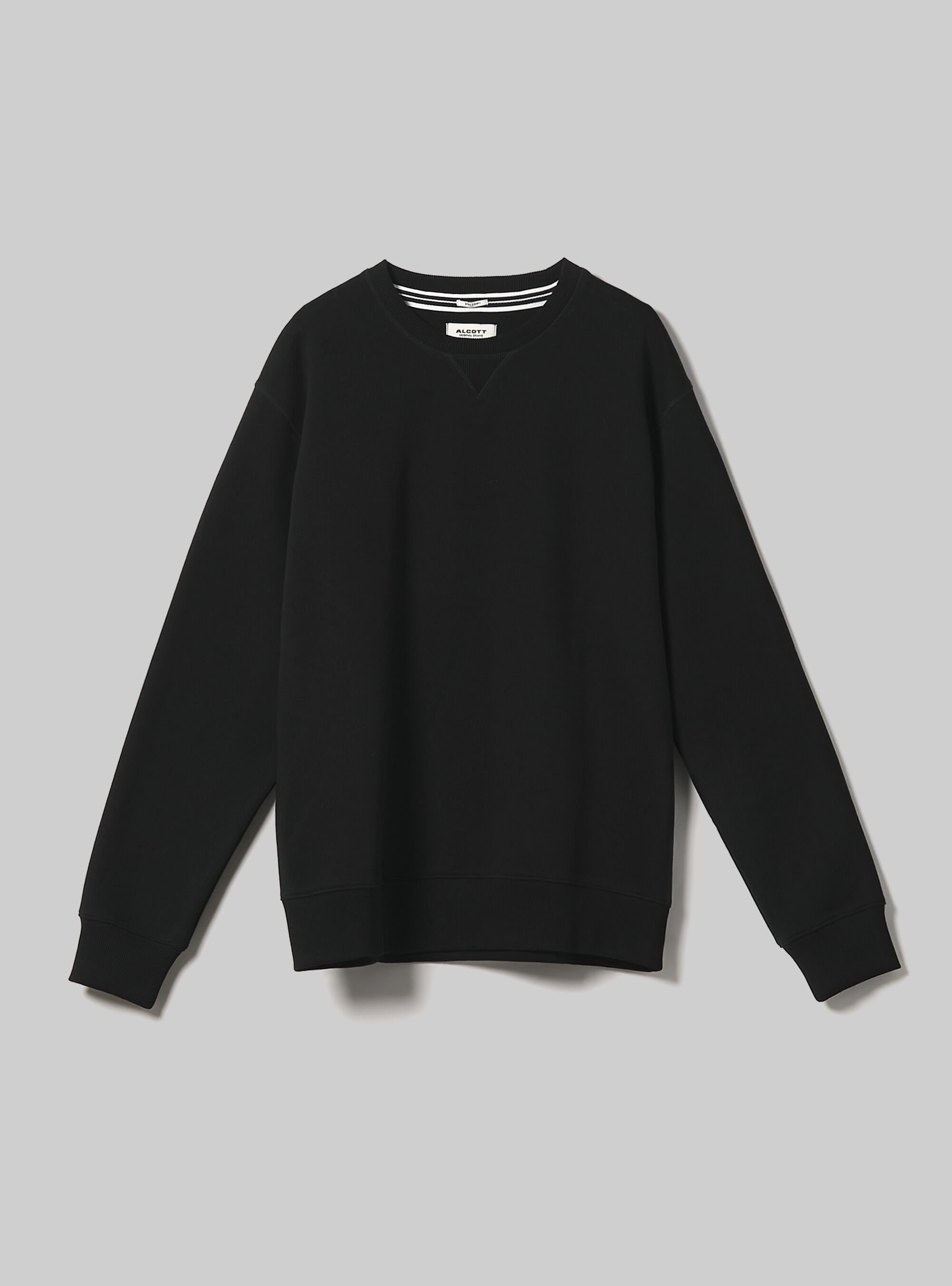 Plain coloured crew neck sweatshirt
