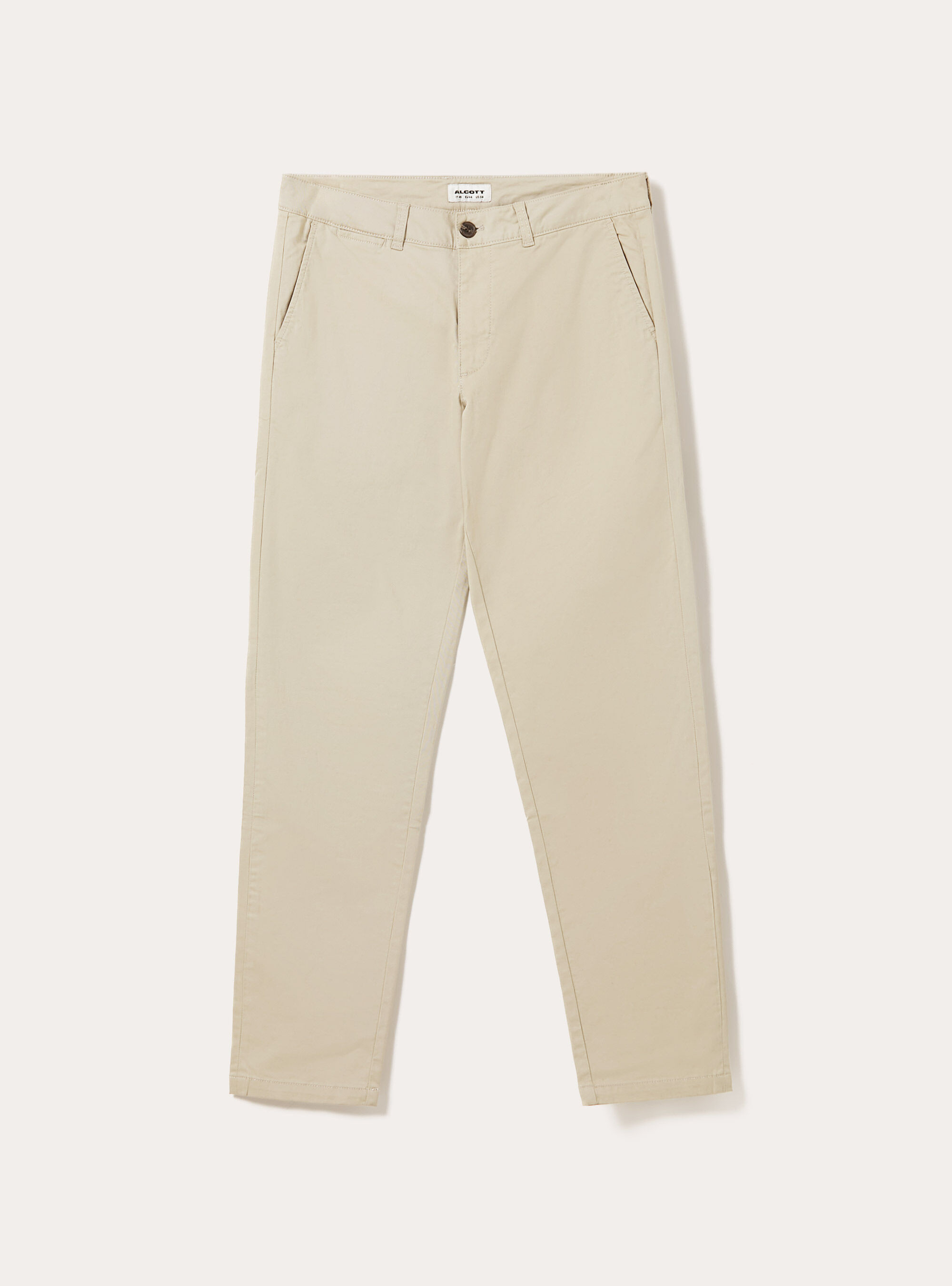 Skinny Fit Chino-Hose aus Stretch-Twill, BG2 BEIGE MEDIUM