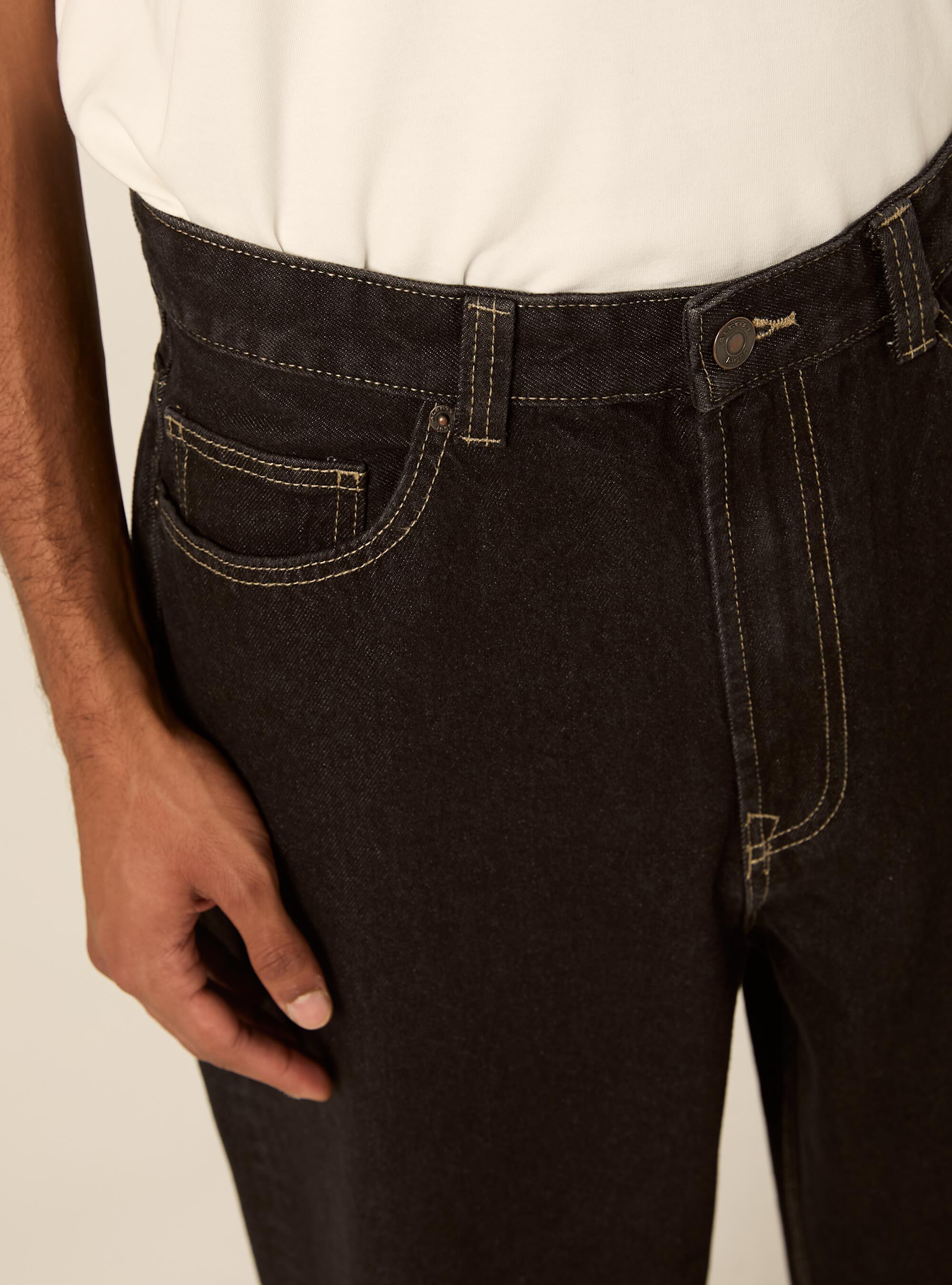 Jeans super baggy, D000 BLACK