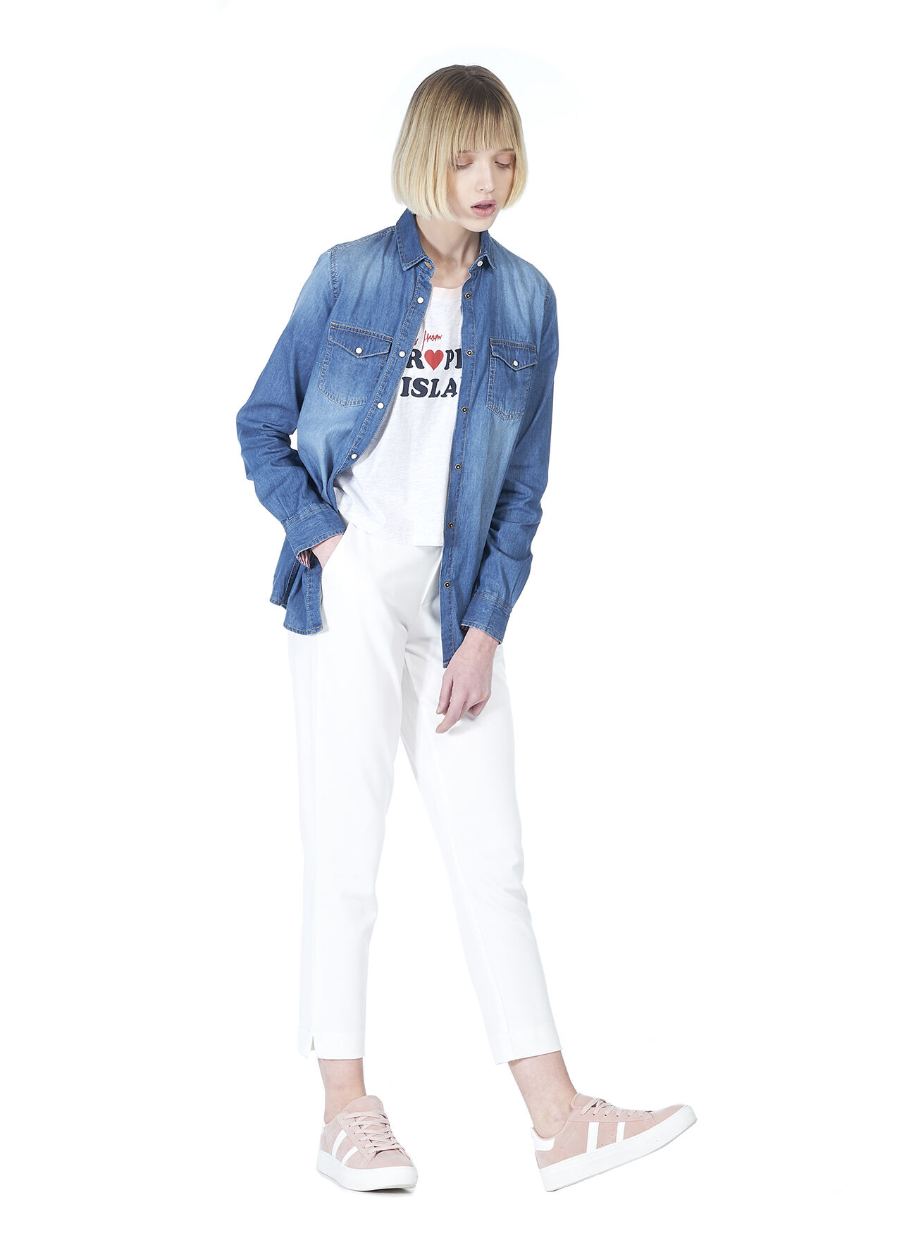Camicia jeans slim fit 2025