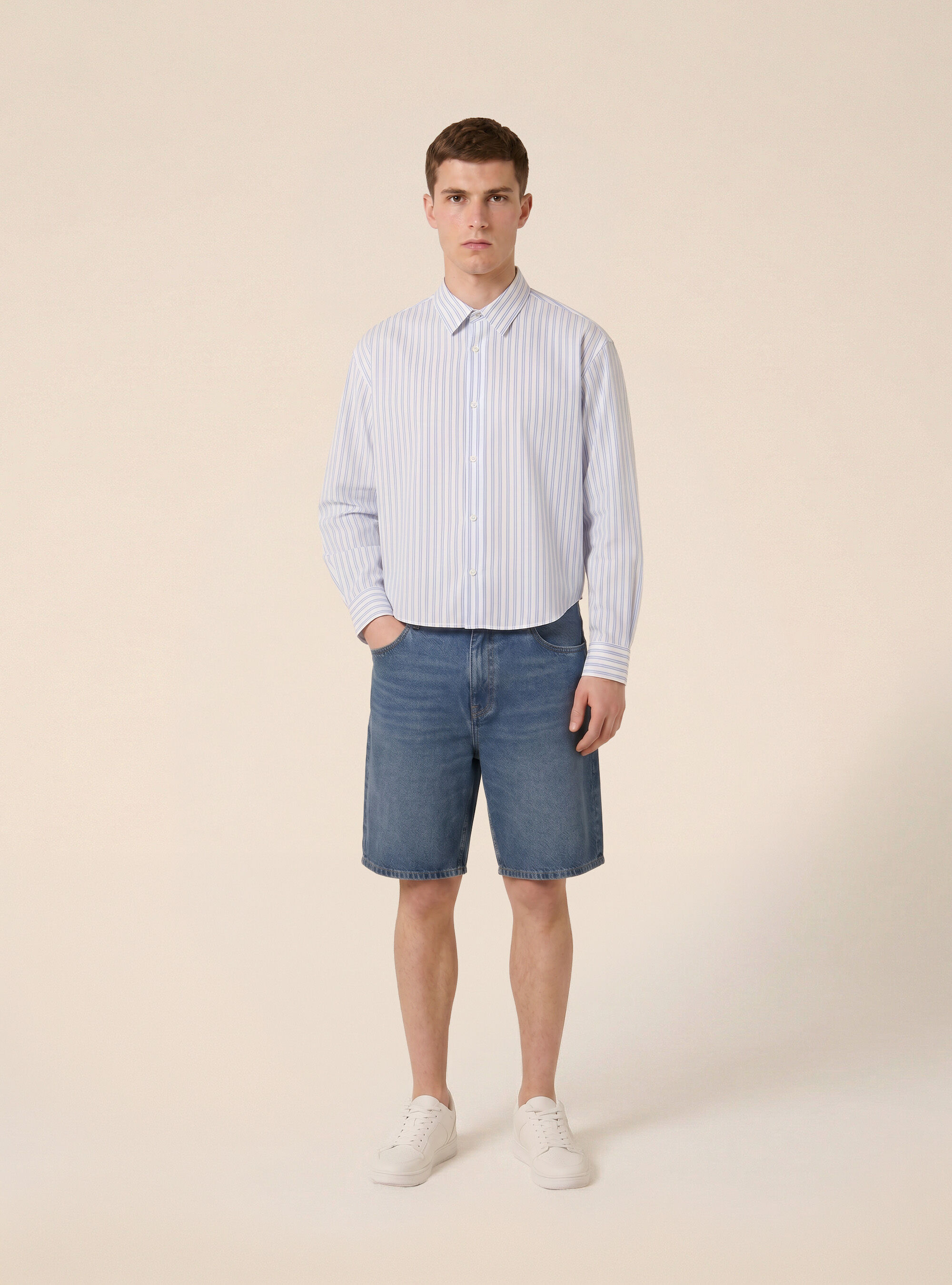 Camicia basica a righe