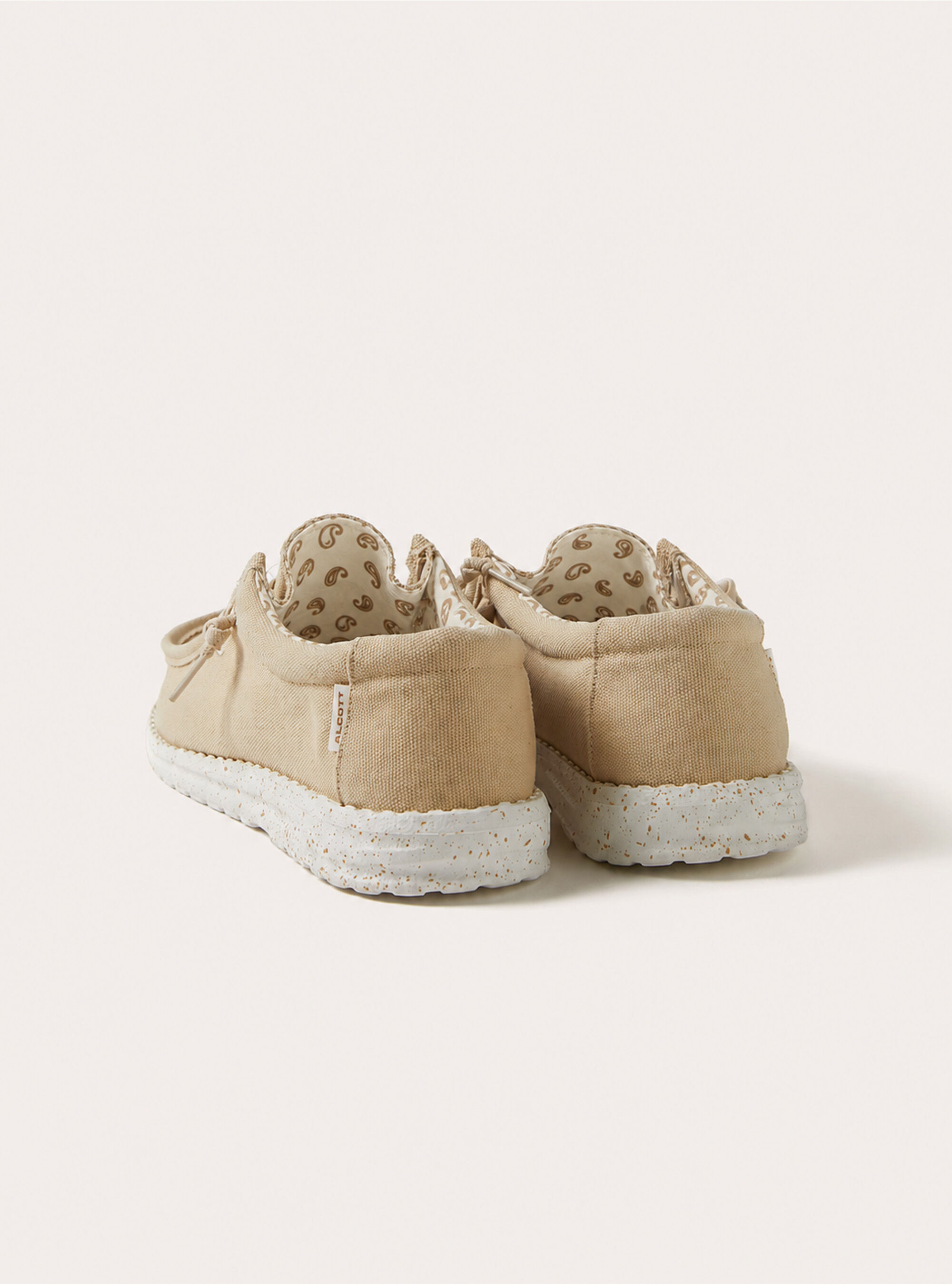 Scarpe mocassino con lacci, BEIGE MEDIO