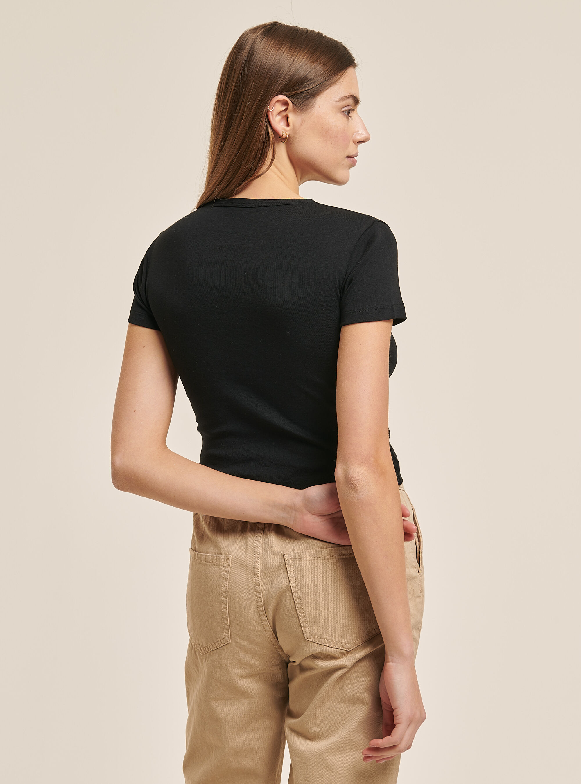 T-shirt with "Beverly Hills", BLACK