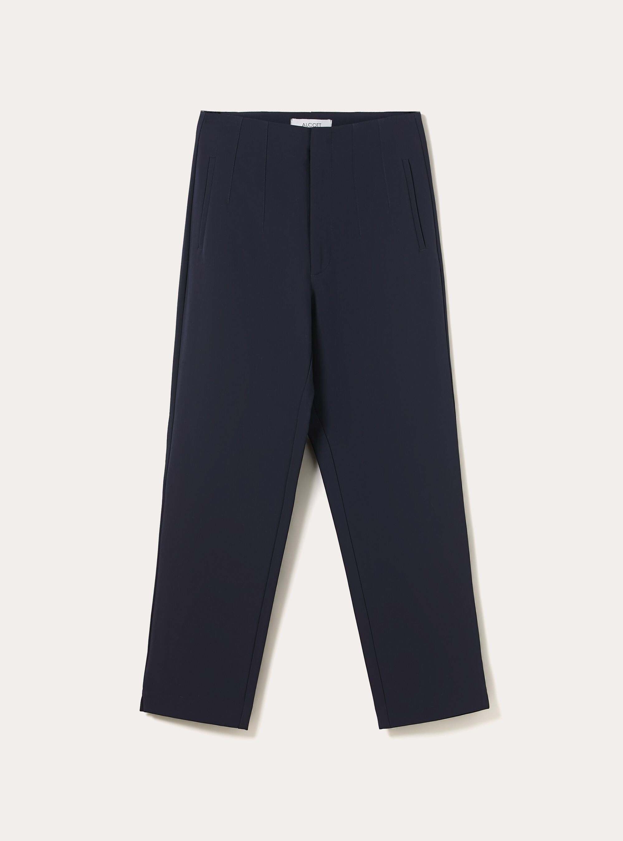 Pantalon uni &agrave; pinces, NA2 NAVY MEDIUM