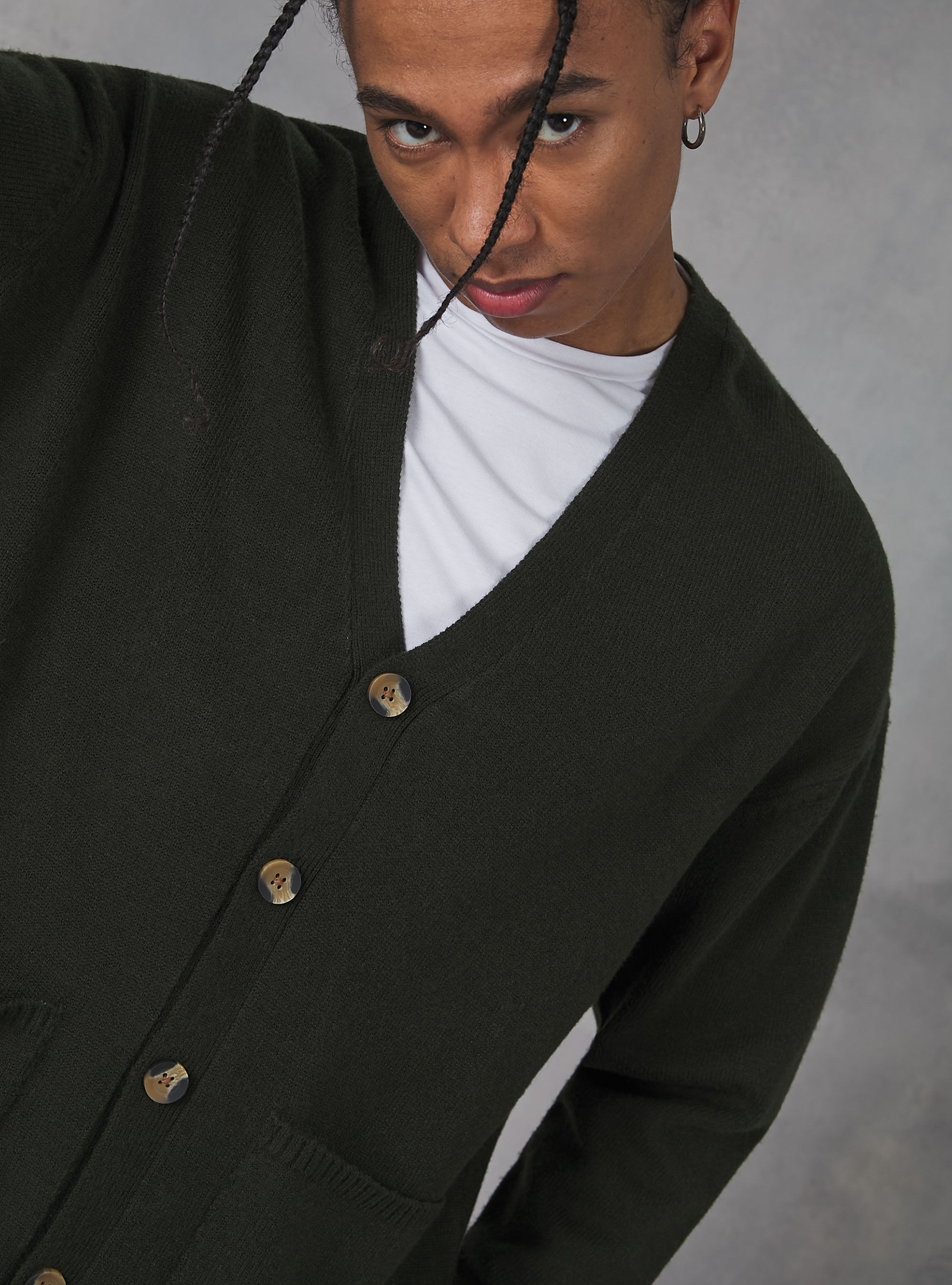 Cardigan pullover with buttons Alcott Men s Sweaters