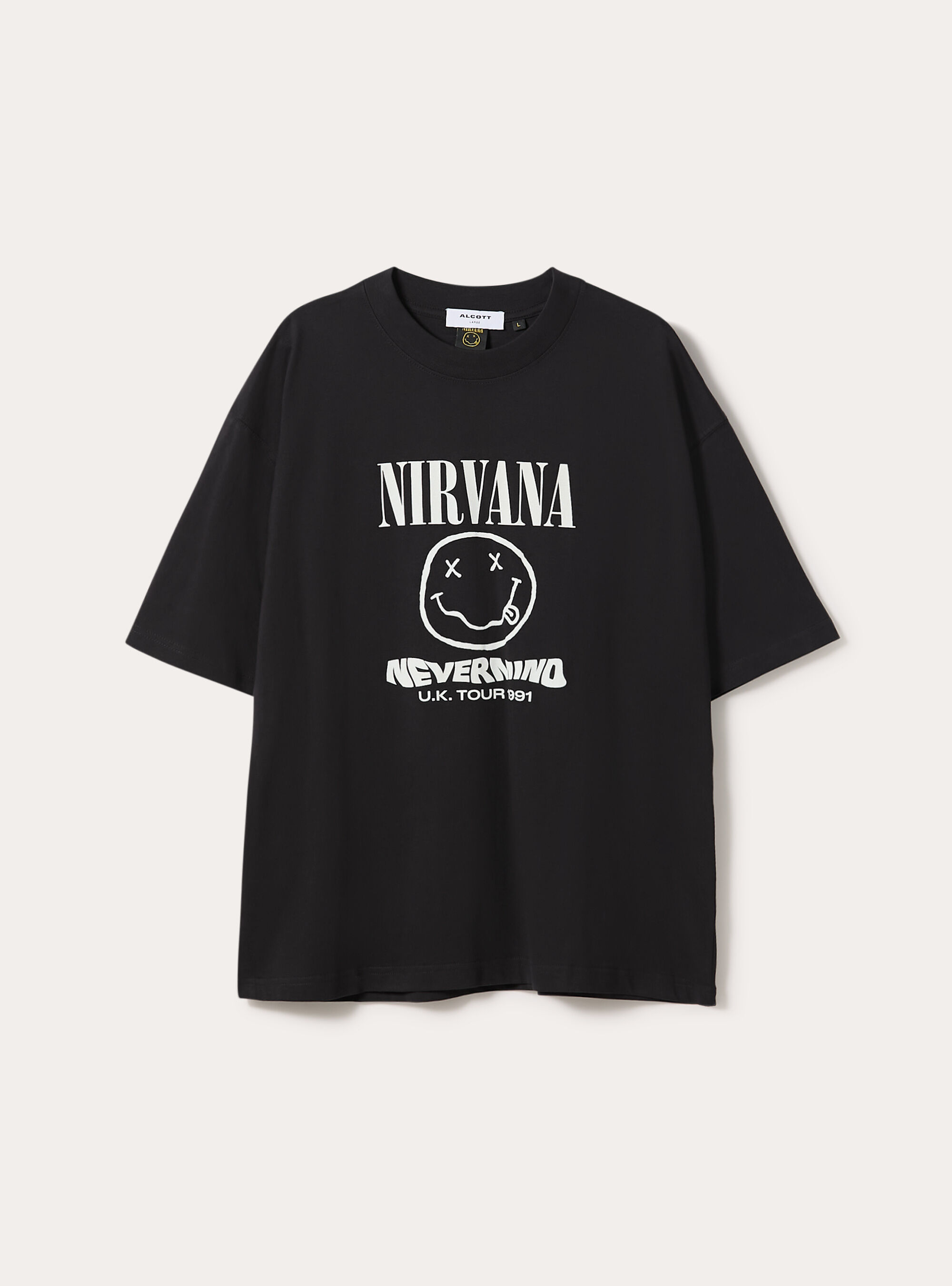 Nirvana boxy fit T-shirt / Alcott, BK1 BLACK