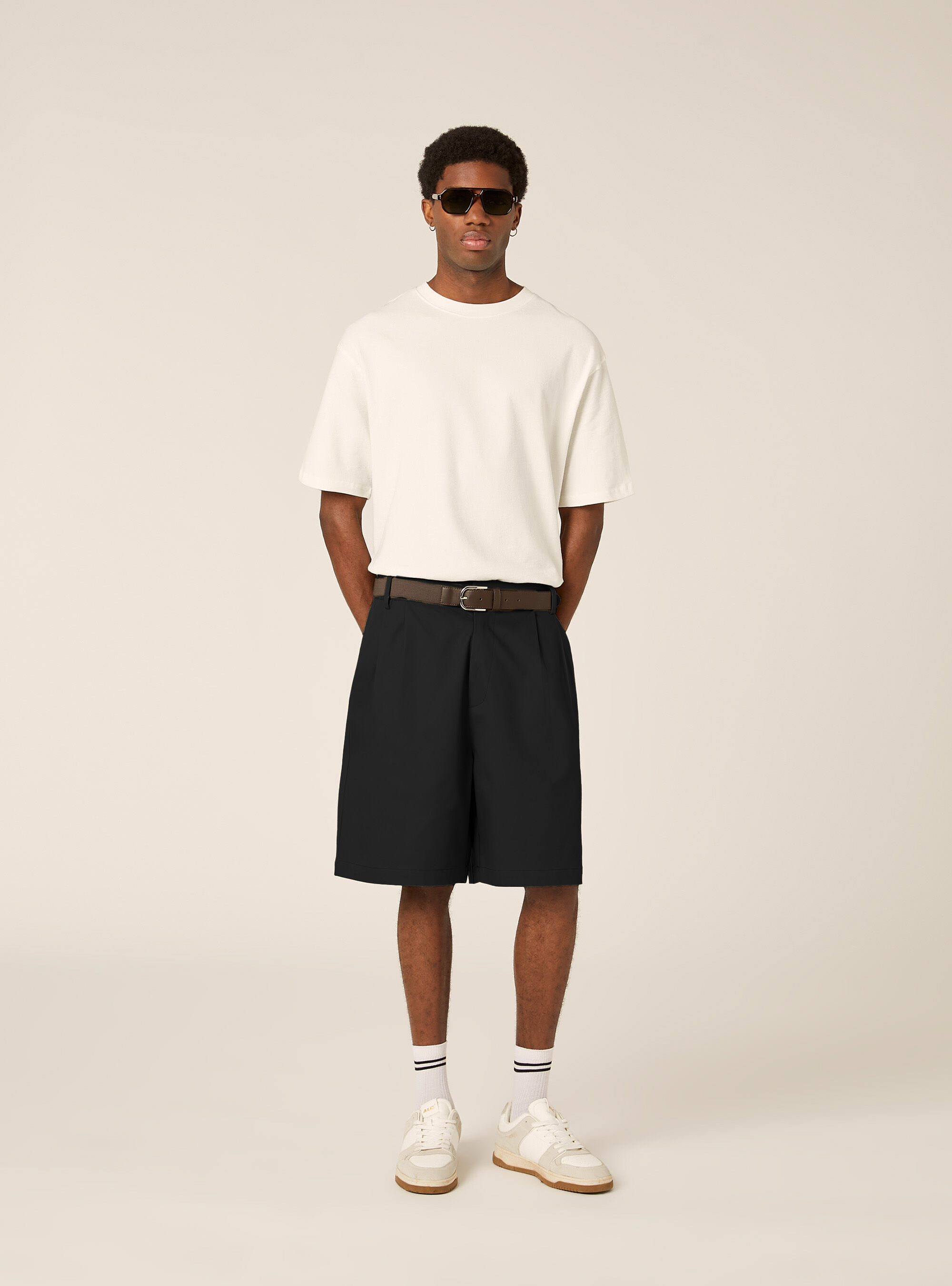 Bermuda Sartoriali baggy fit, NERO