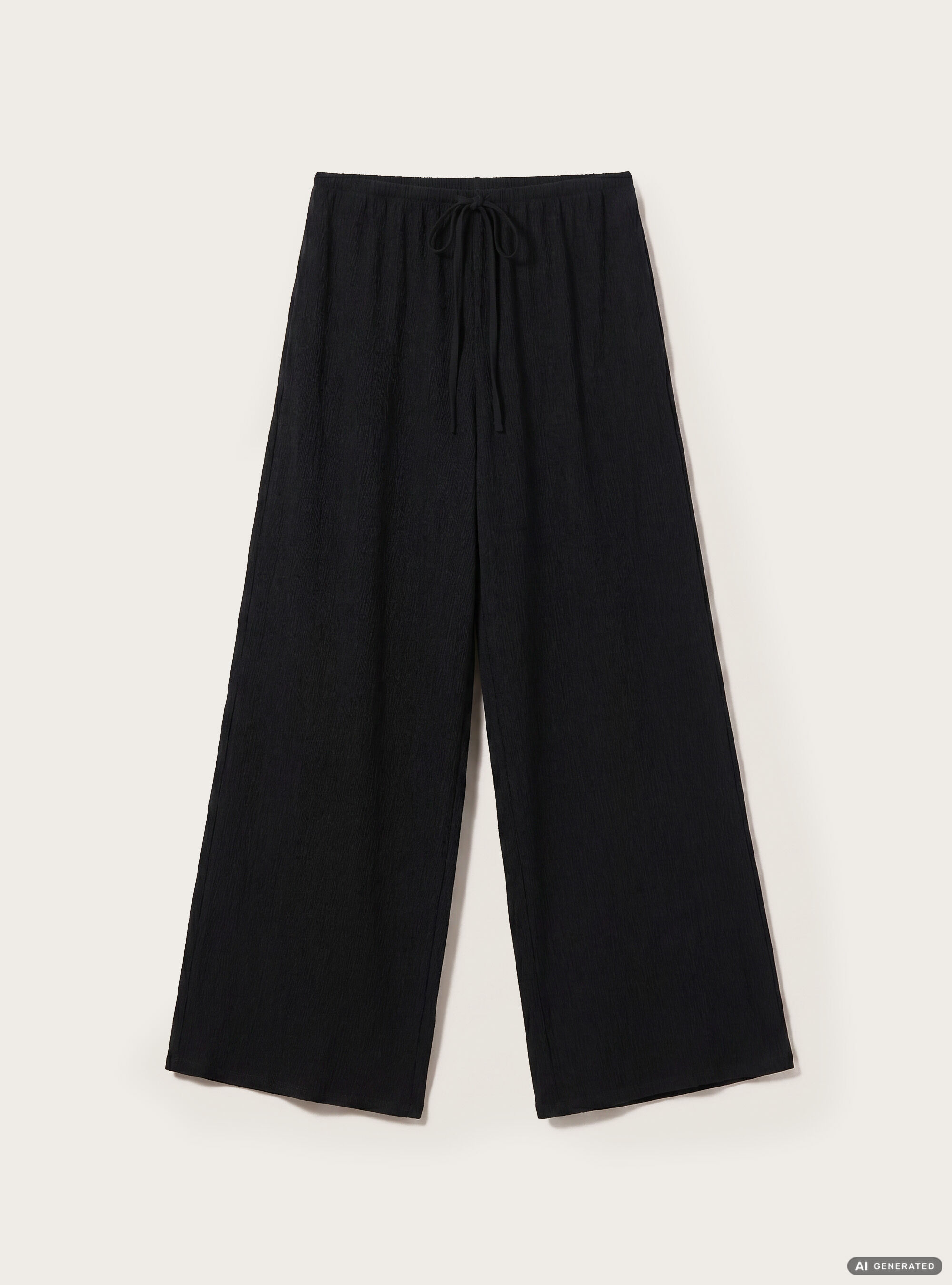 Pantaloni texturizzati, NERO