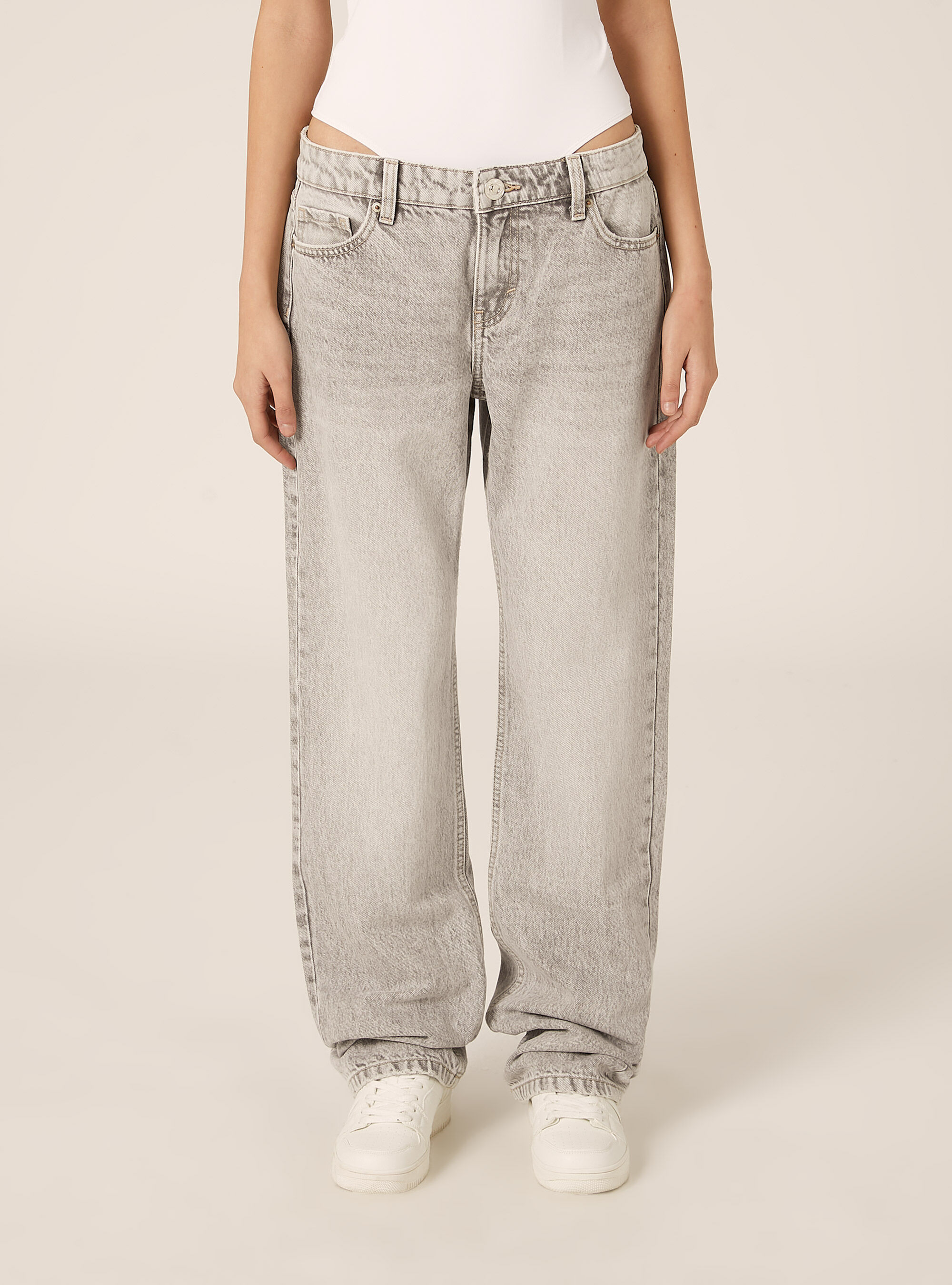 Jeans straight low waist