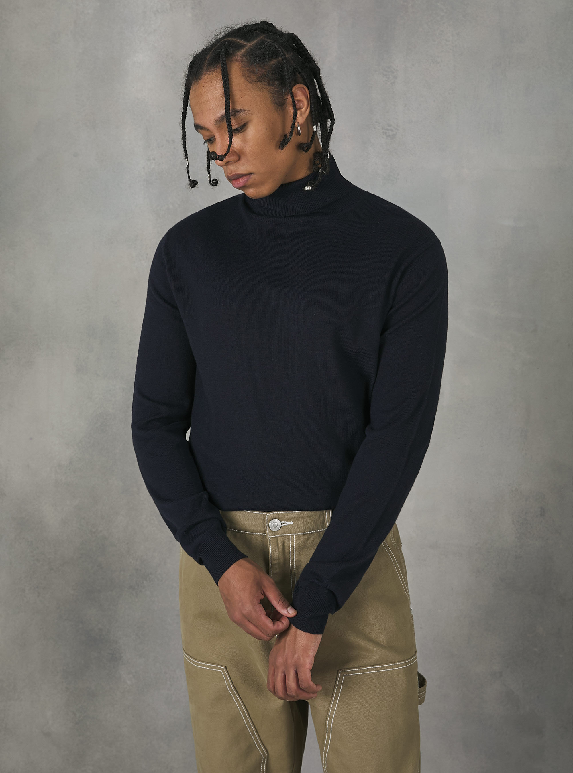 Soft hotsell black turtleneck