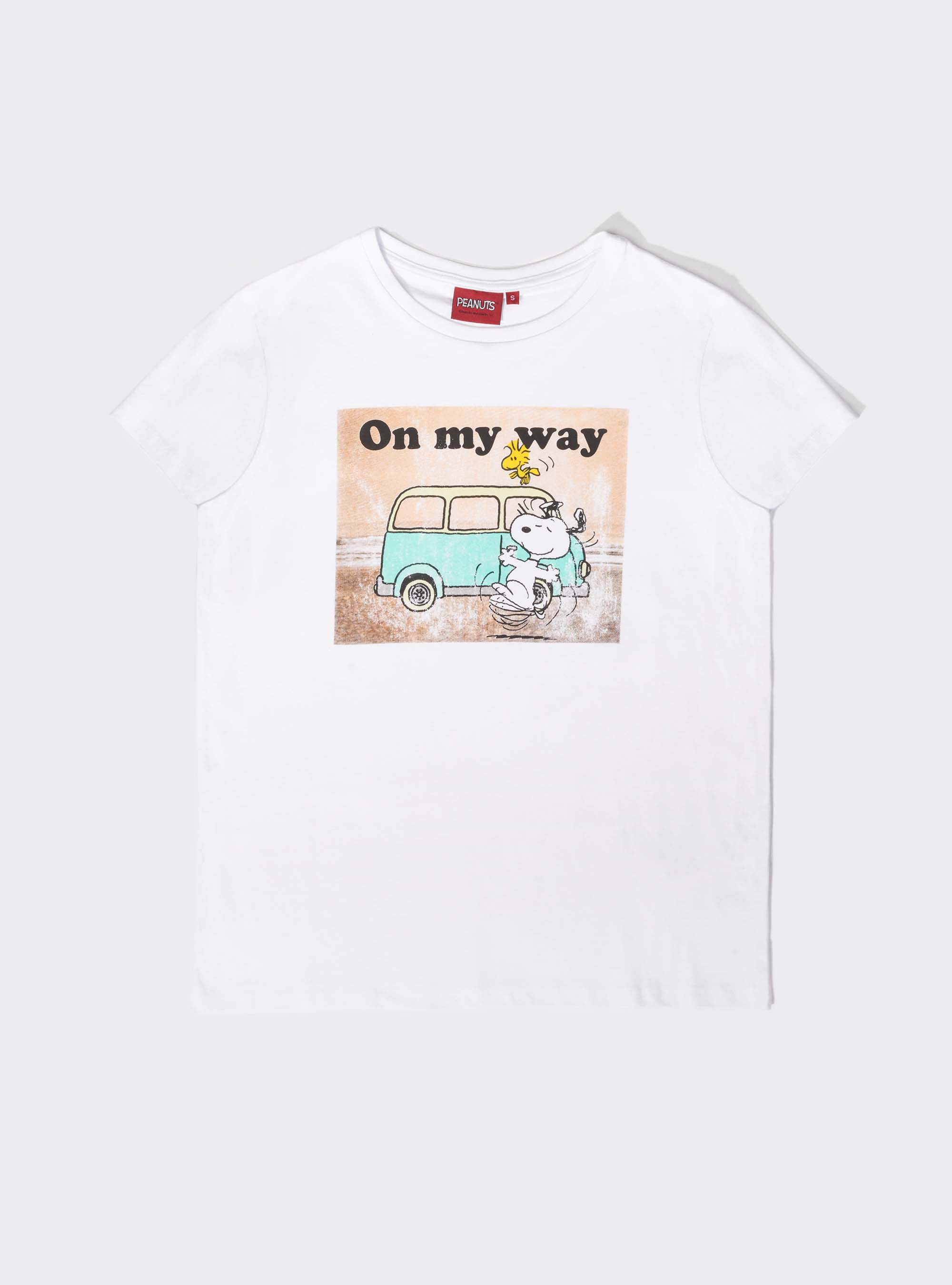 T-shirt Snoopy., BLANCO