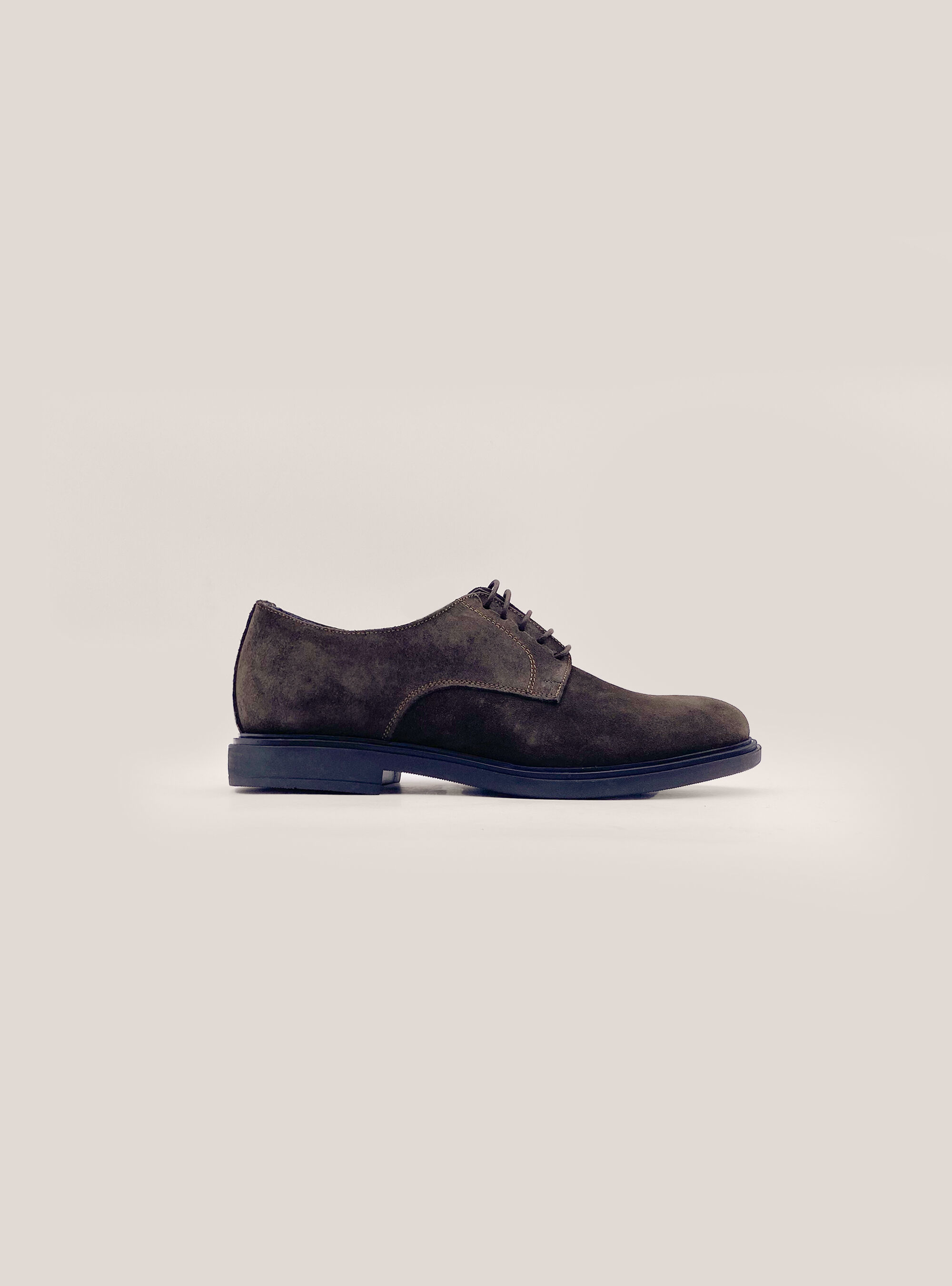 Derby da Uomo scarpe stringate in pelle blu e suola a contrasto scarpa-  CommercioVirtuoso.it