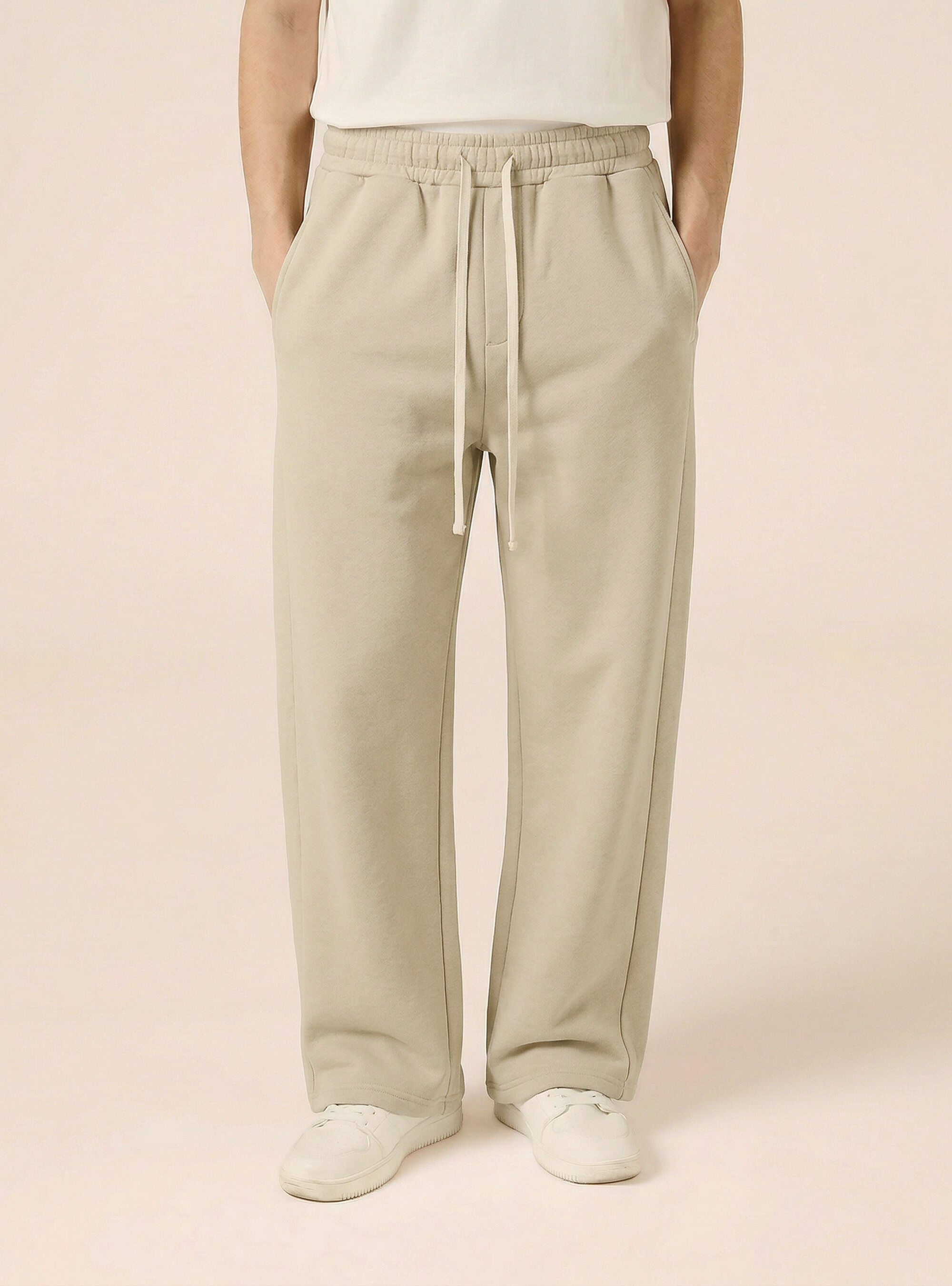 Jogger in felpa baloon fit, BG3 BEIGE LIGHT