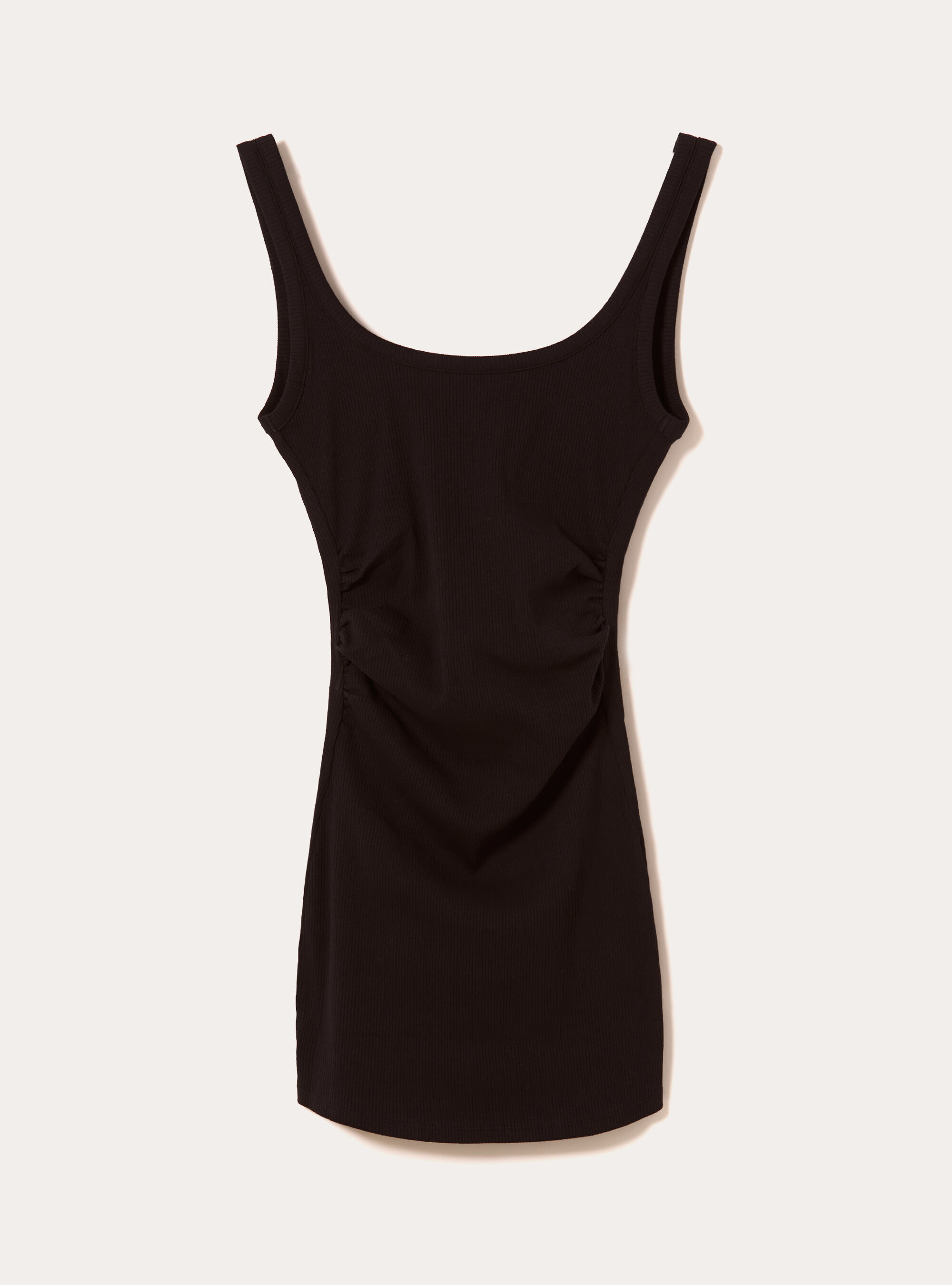 Geripptes Basic-Kleid, BK1 BLACK