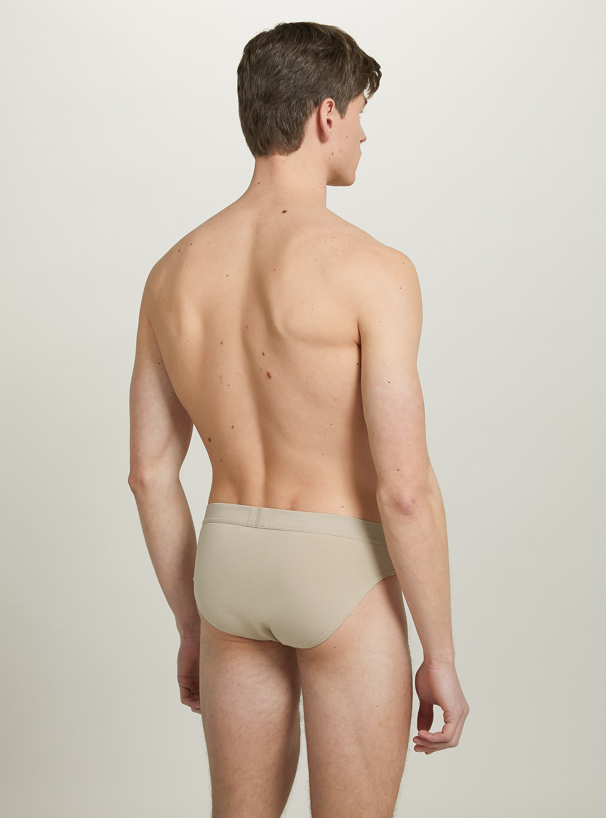 Lot de 3 calecons en coton extensible, BG2 BEIGE MEDIUM