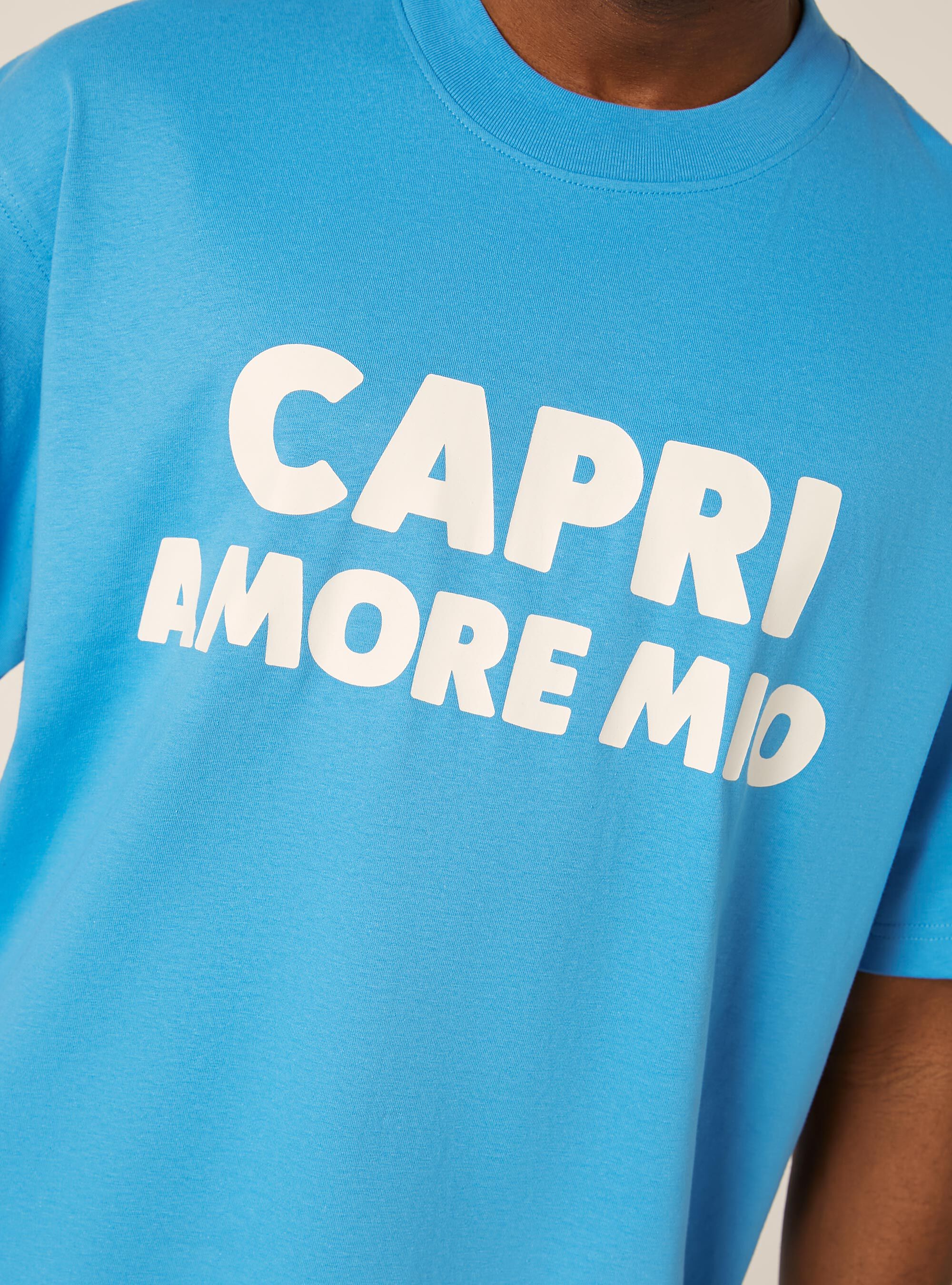 T-shirt boxy capri amore mio, AZ2 AZURE MEDIUM