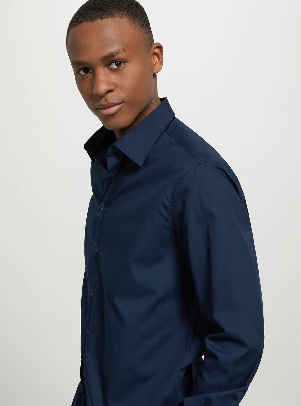 Camicia Uomo Elegante Con Cravatta E Fazzaletto - Set Completo Taglie S-2XL - Cotone E Poliestere - Per Matrimoni E Ufficio - Foto 4