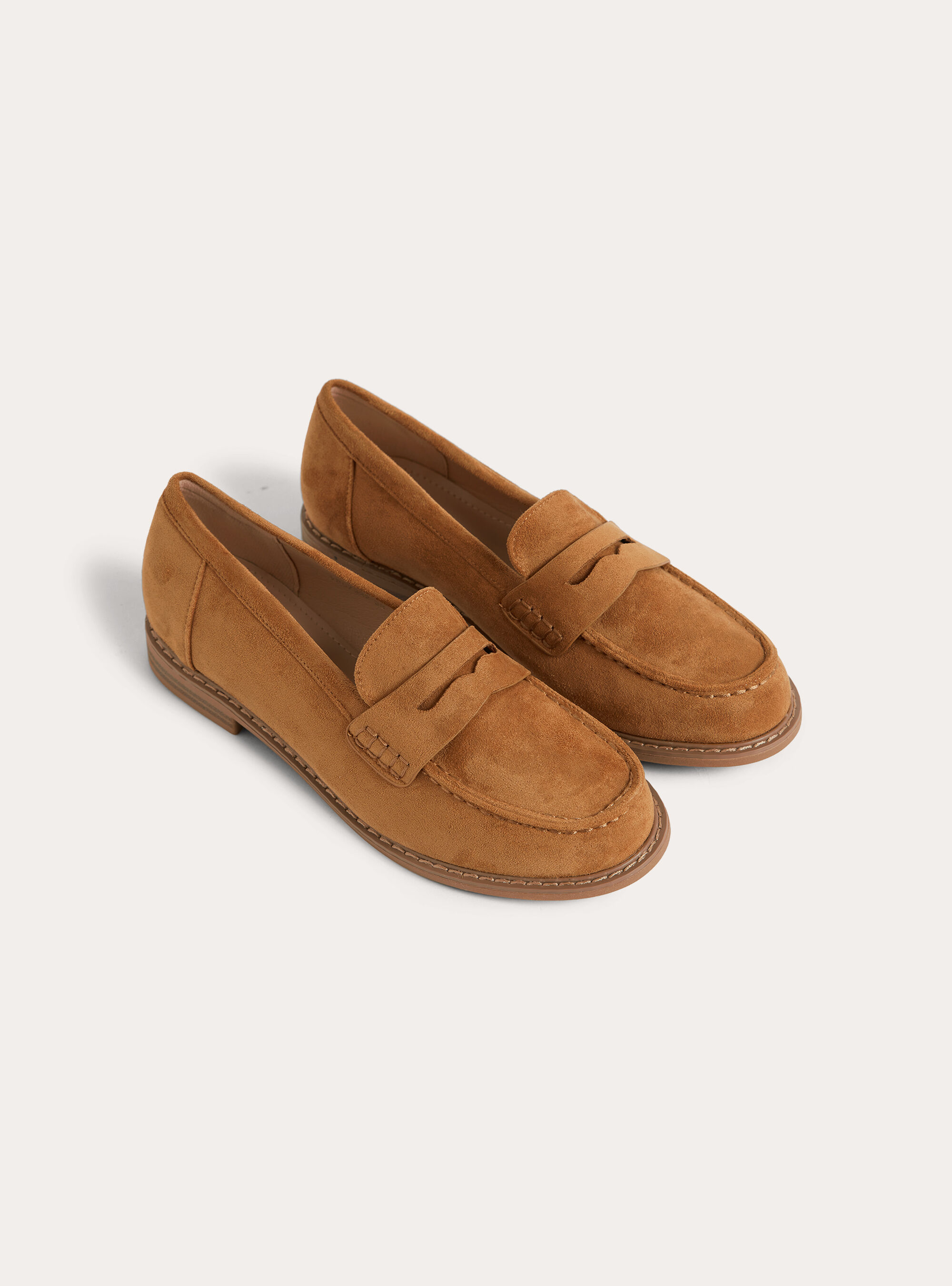 Suede loafers, TB2 TOBACCO MEDIUM
