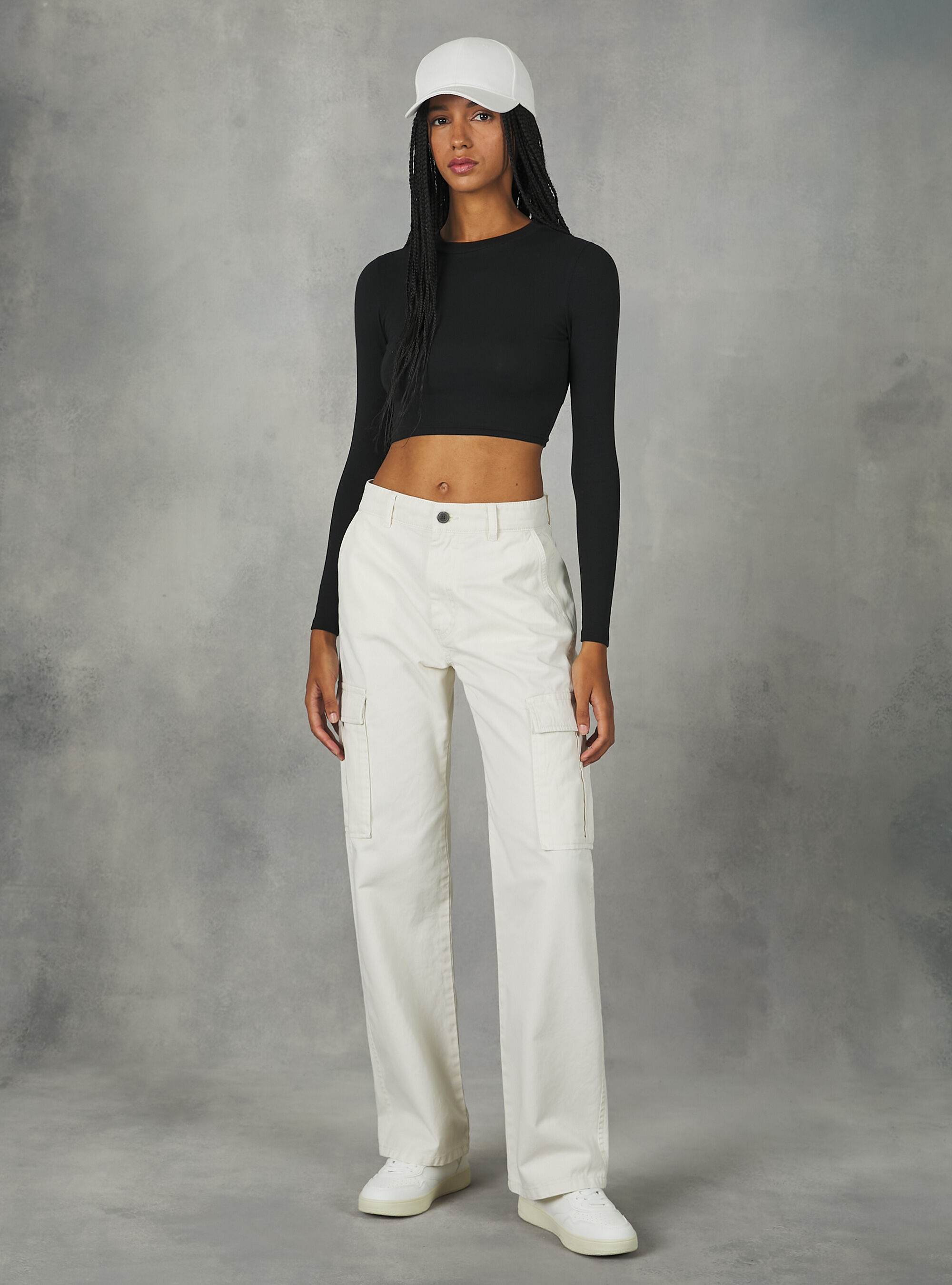 Chemise courte &agrave; manches longues, BK1 BLACK