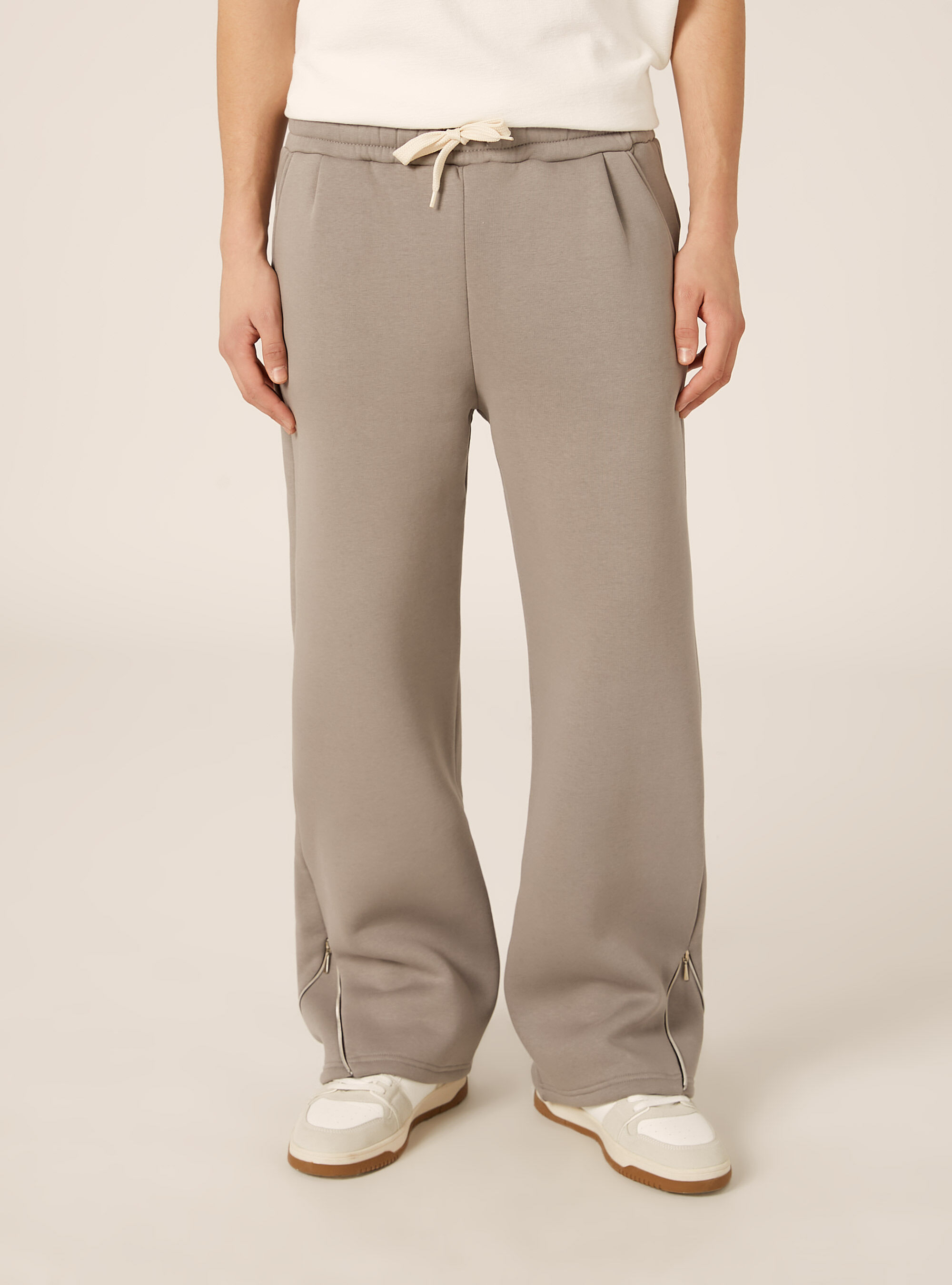 Pantalon jogger &agrave; jambes larges