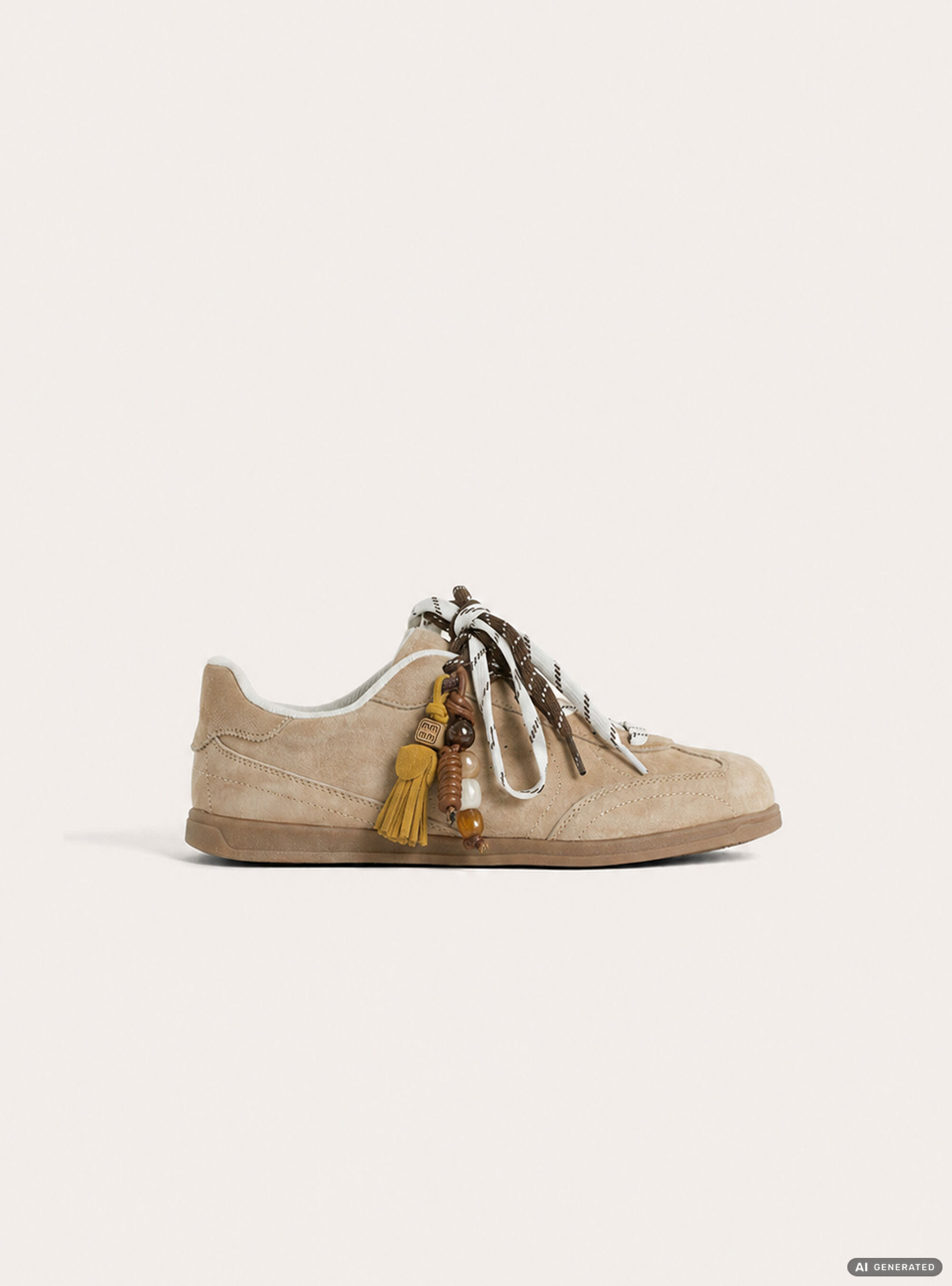 Zapatillas Efecto Ante, BG2 BEIGE MEDIUM