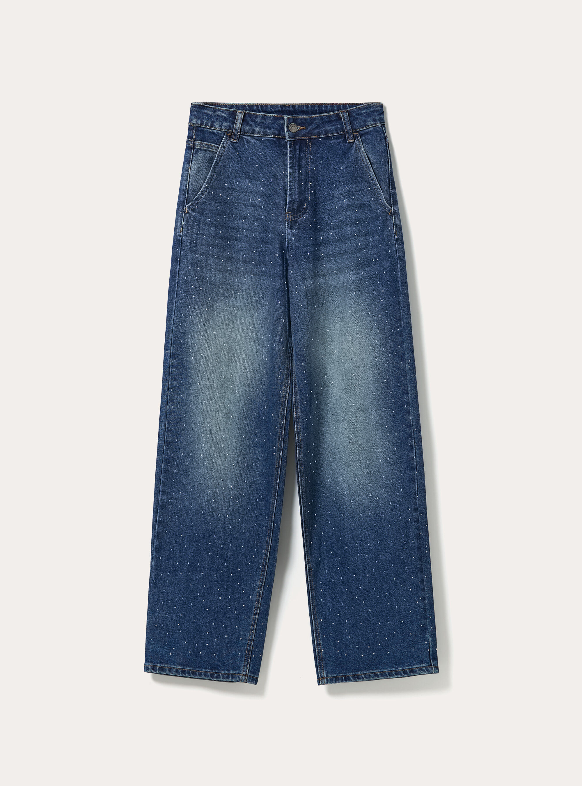Balloon fit jeans with rhinestones | Alcott | Women's Jeans