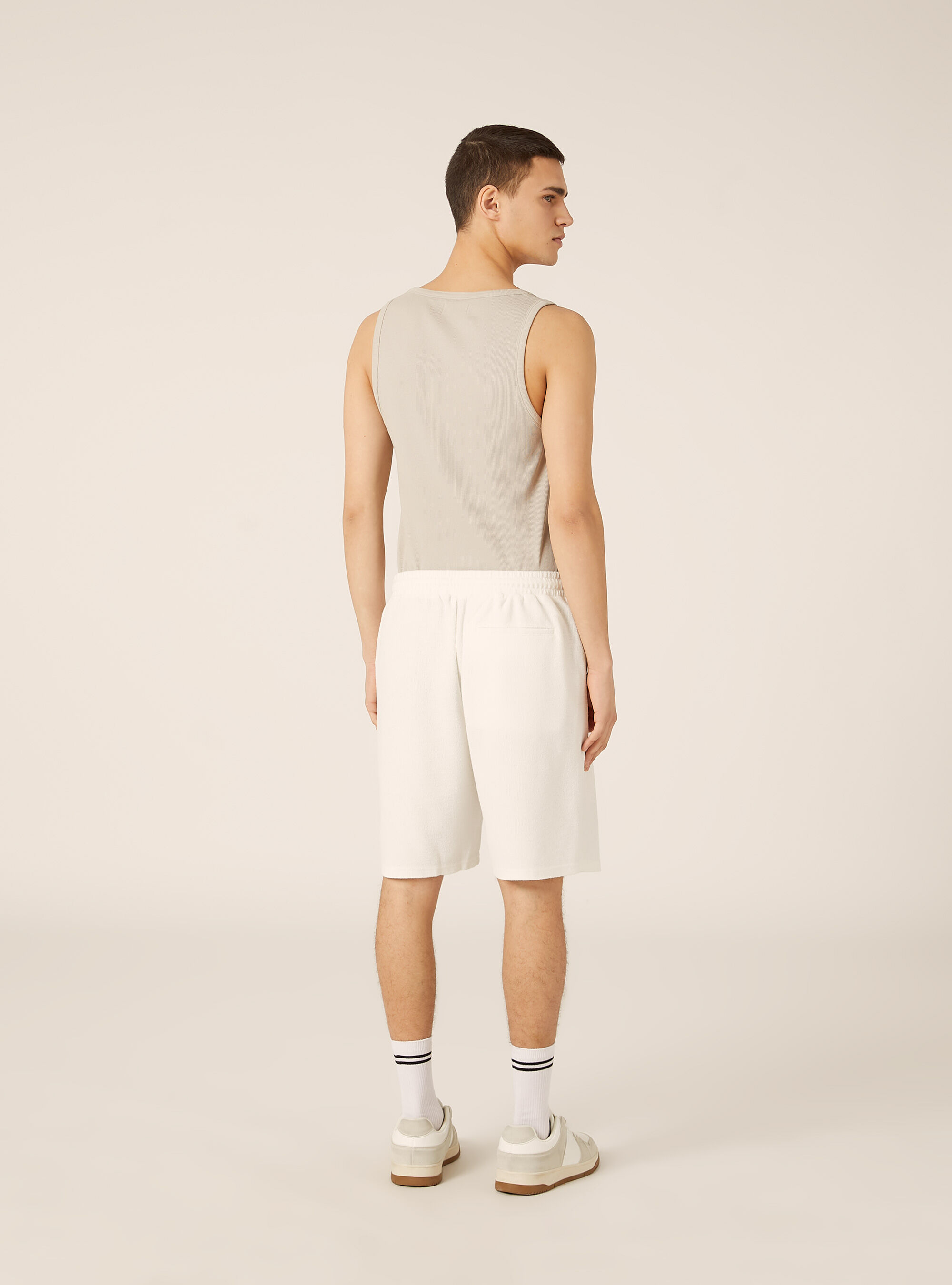 Bermuda in jersey reguar fit, WH1 OFF WHITE
