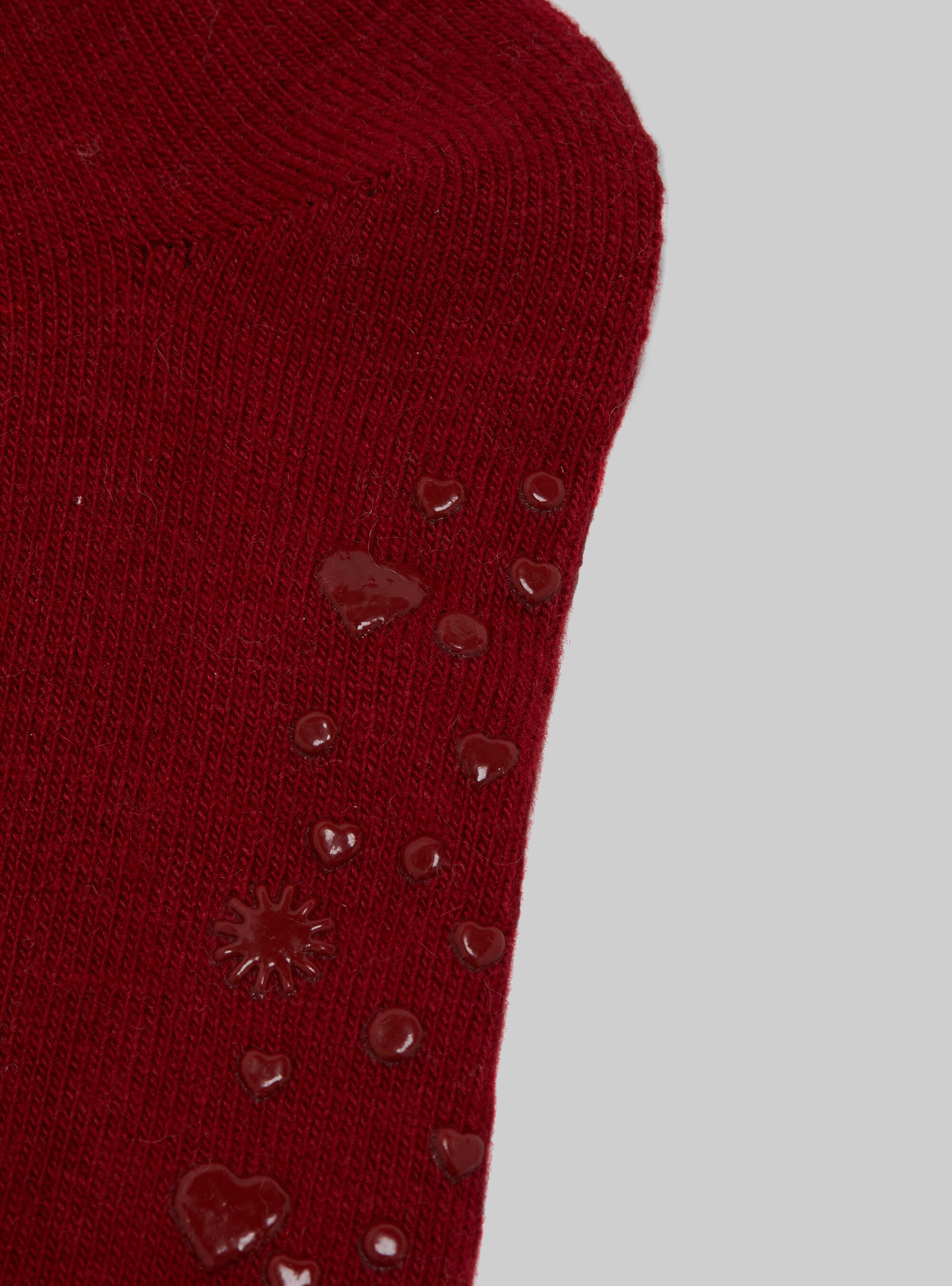 Calcetines antideslizantes con pompones, RD2 RED MEDIUM