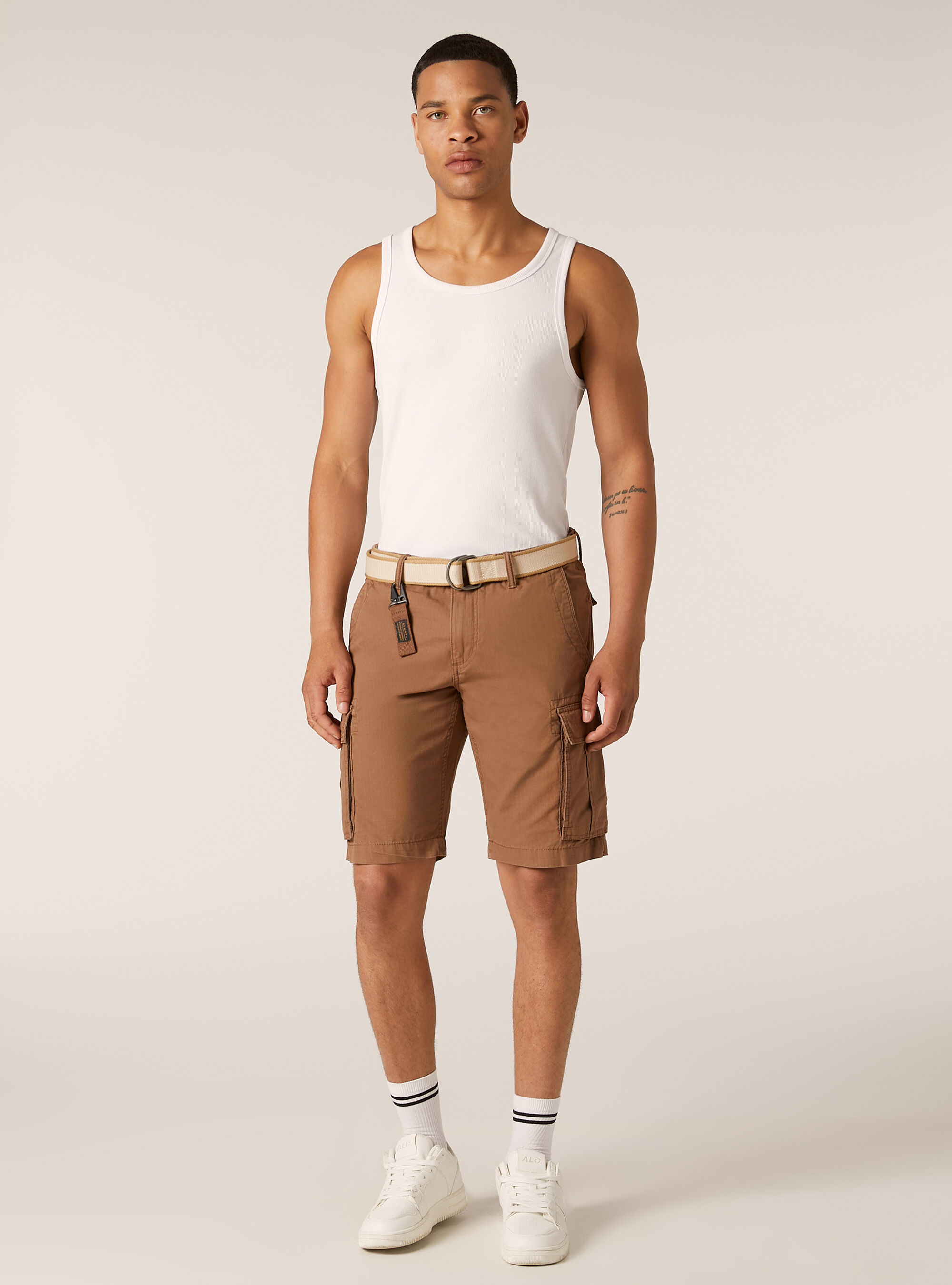 Ripstop cargo bermuda shorts, BR2 BROWN MEDIUM