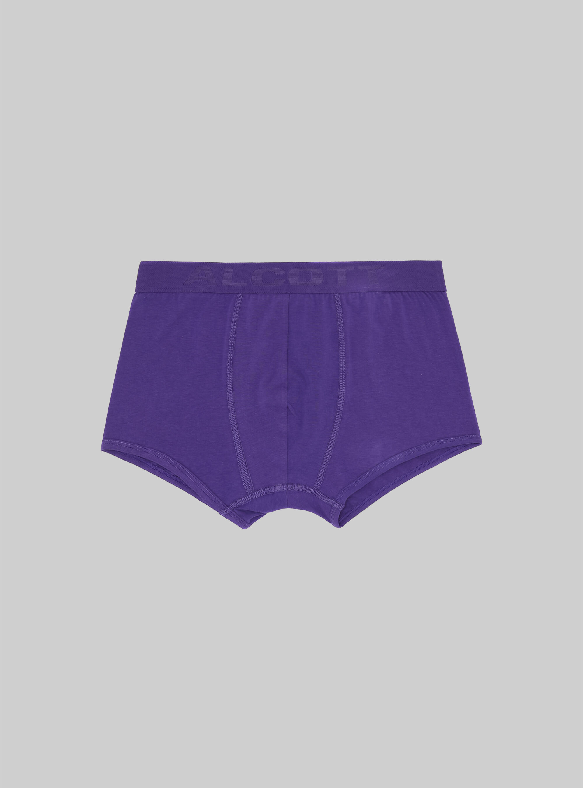 Boxer in cotone elasticizzato con logo, VI2 VIOLET MEDIUM