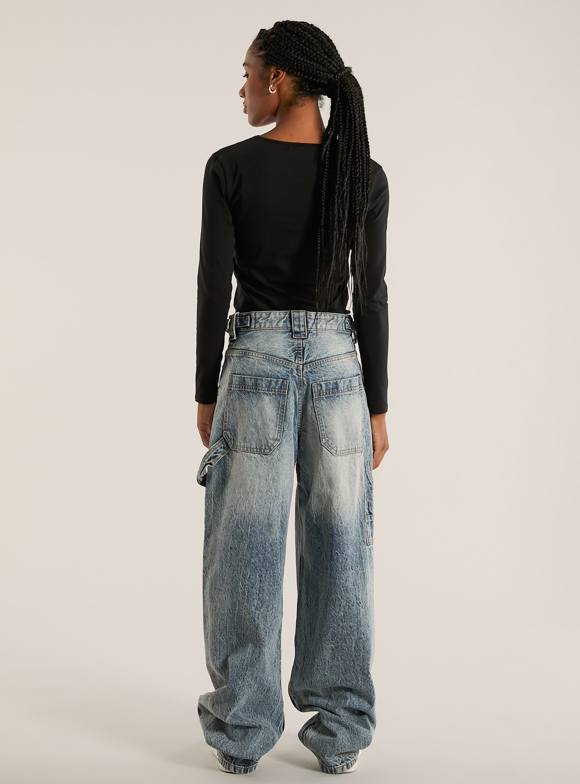 【HI FI FNK】Waltz Balloon Denim Frame Cropped Balloon-Leg Jeans | Saks Fifth Avenue