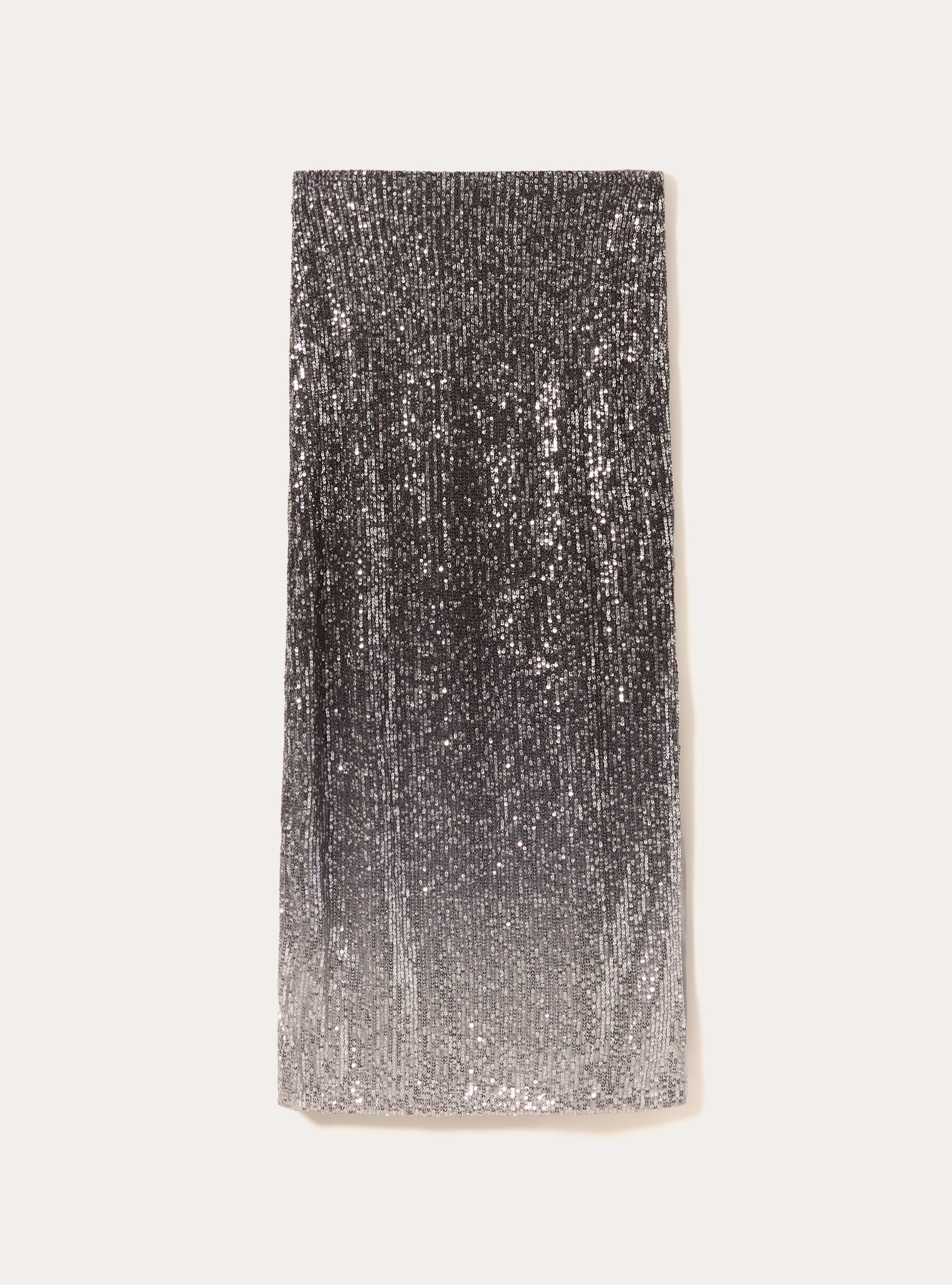 Gonna midi con paillettes, GY3 GREY LIGHT