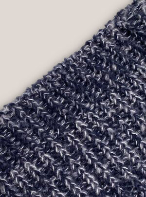 Collo in maglia, BLUE MELANGE