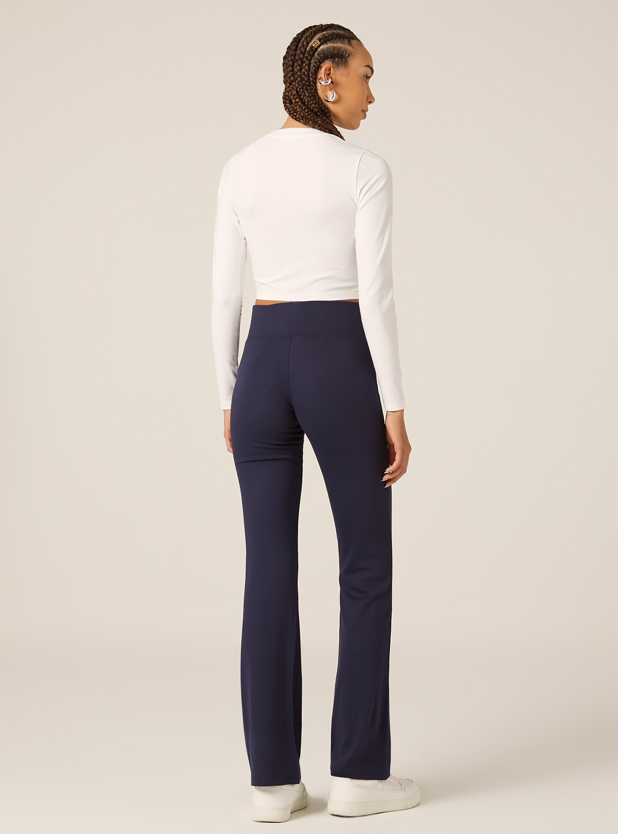 Cropped long-sleeved T-shirt, WH2 WHITE