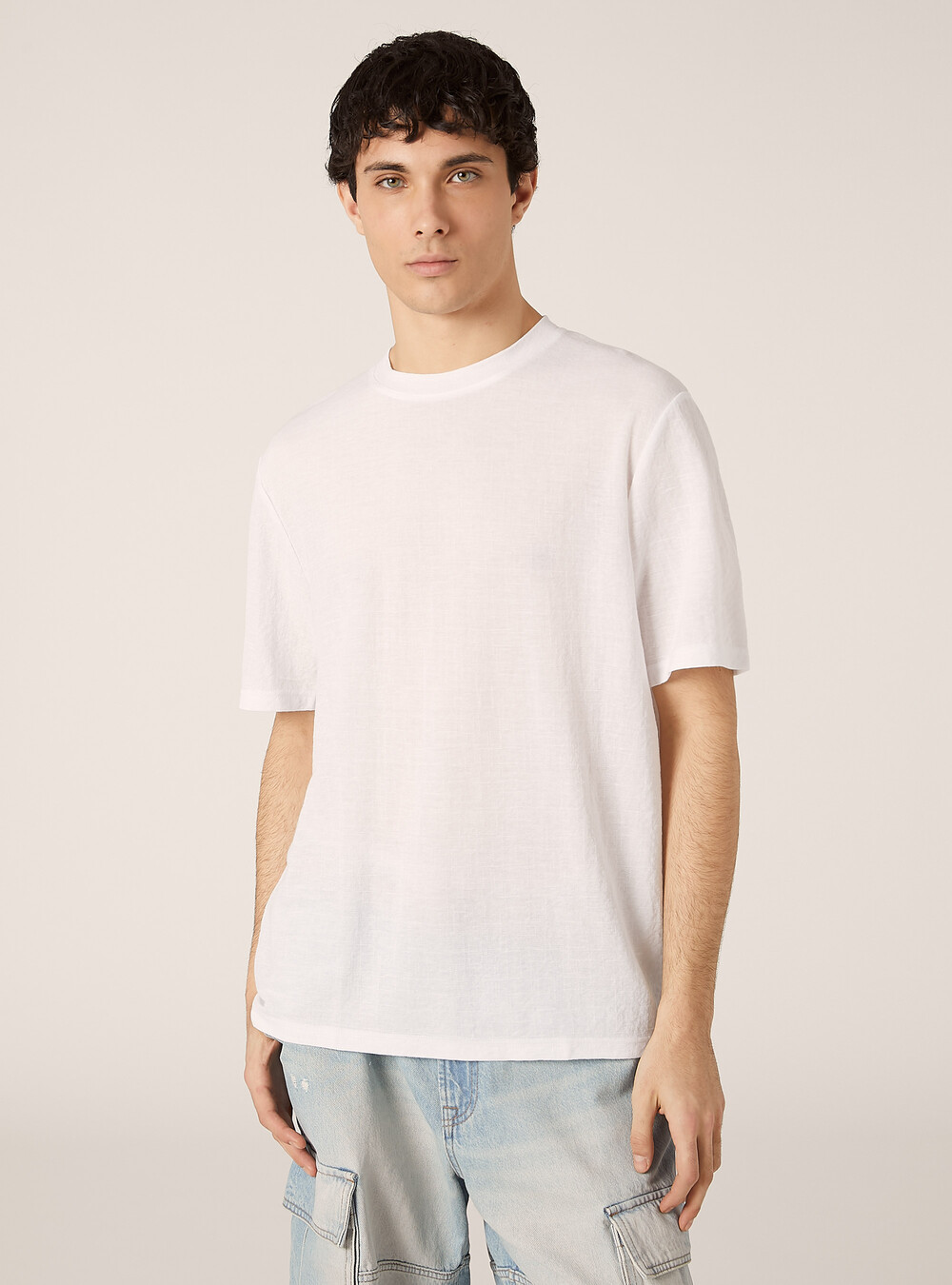 Boxy fit T-shirt with texture - Main Image