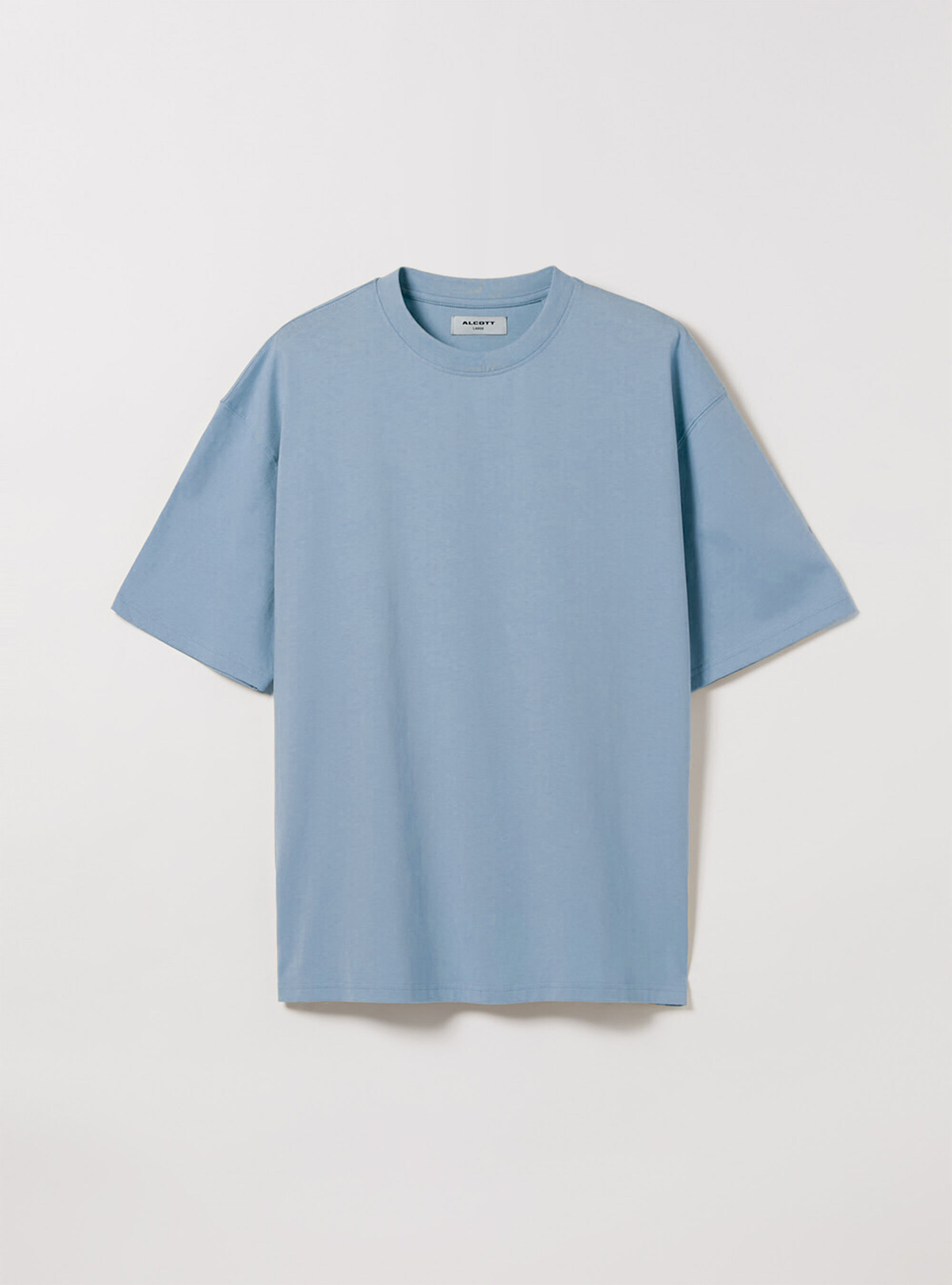 Maglietta boxy fit in cotone, AZ3 AZURE LIGHT