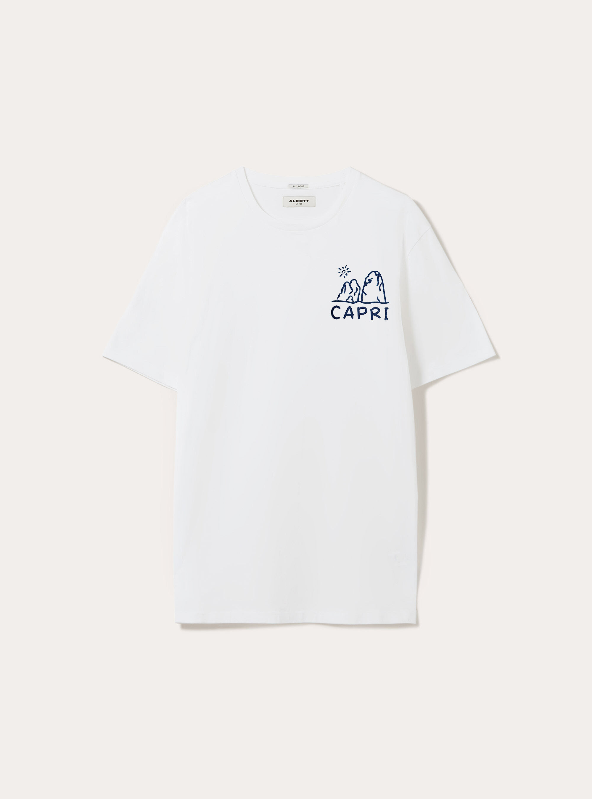 T-shirt with Souvenir Capri print, WH1 OFF WHITE