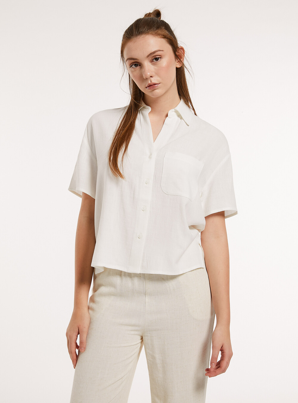 crop top dress shirt Levi's Harlie Cropped Button-down Women Shirt