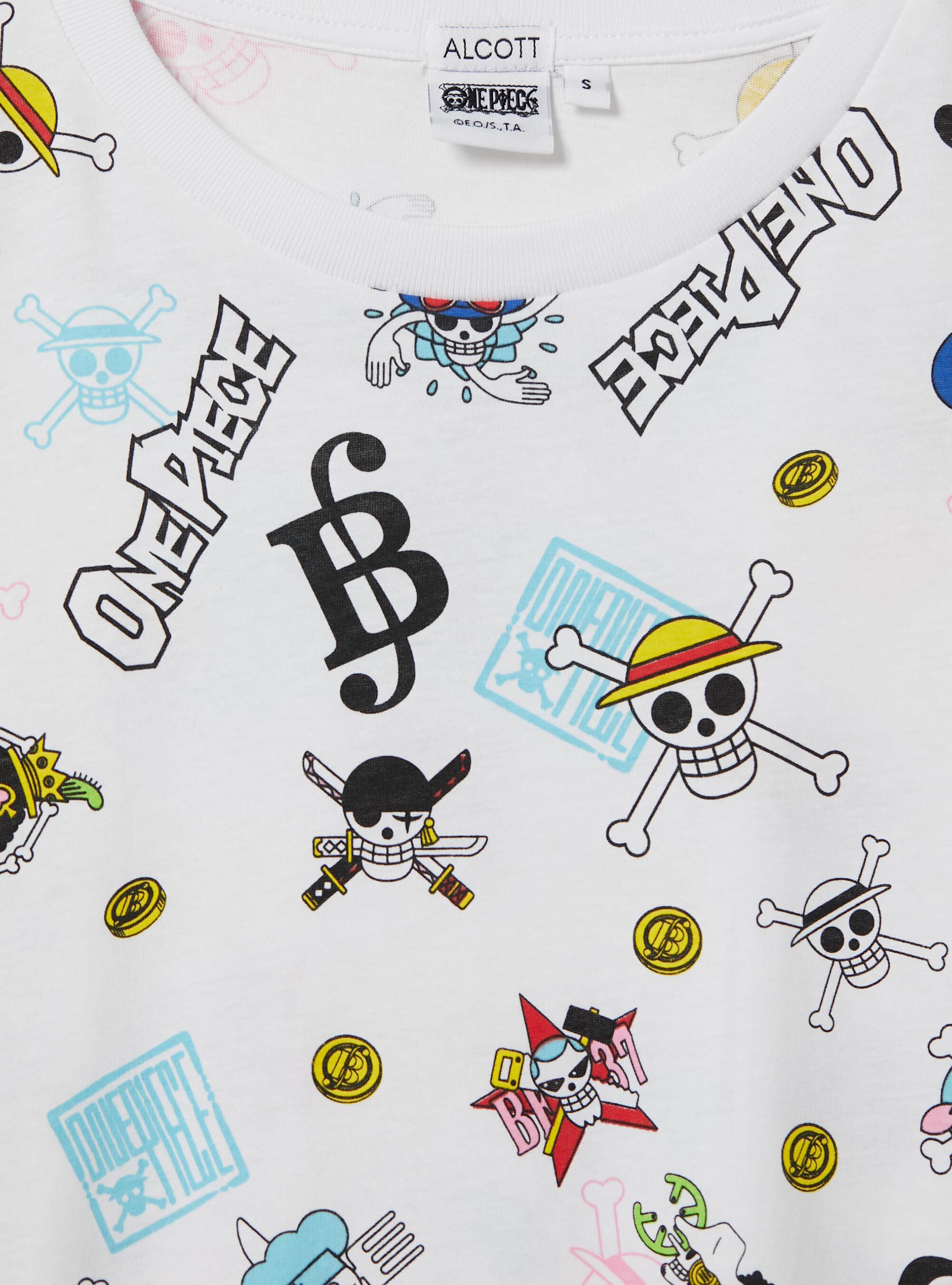 One Piece / Alcott all over T-shirt, WH3 WHITE
