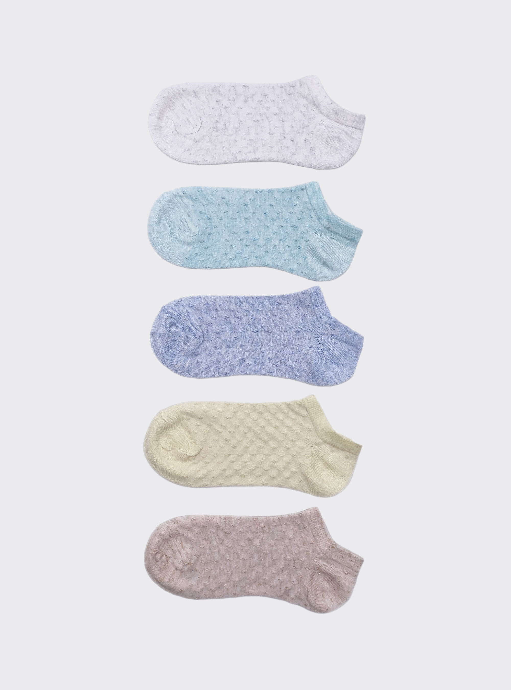 Pack of 5 pairs of printed socks, MULLX MULTICOOLOR WITH LUREX