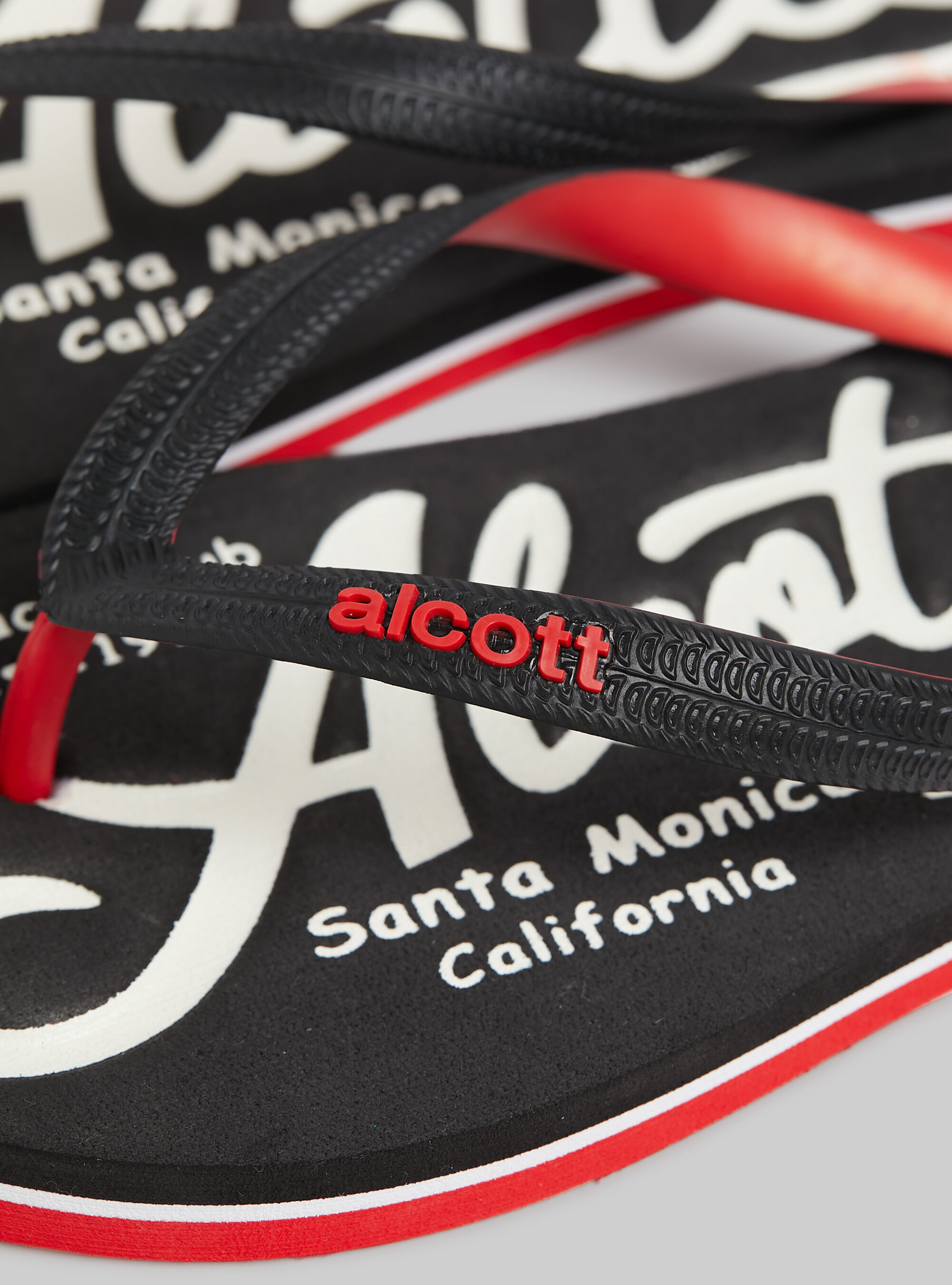 Infradito con logo a constrasto, BK1 BLACK