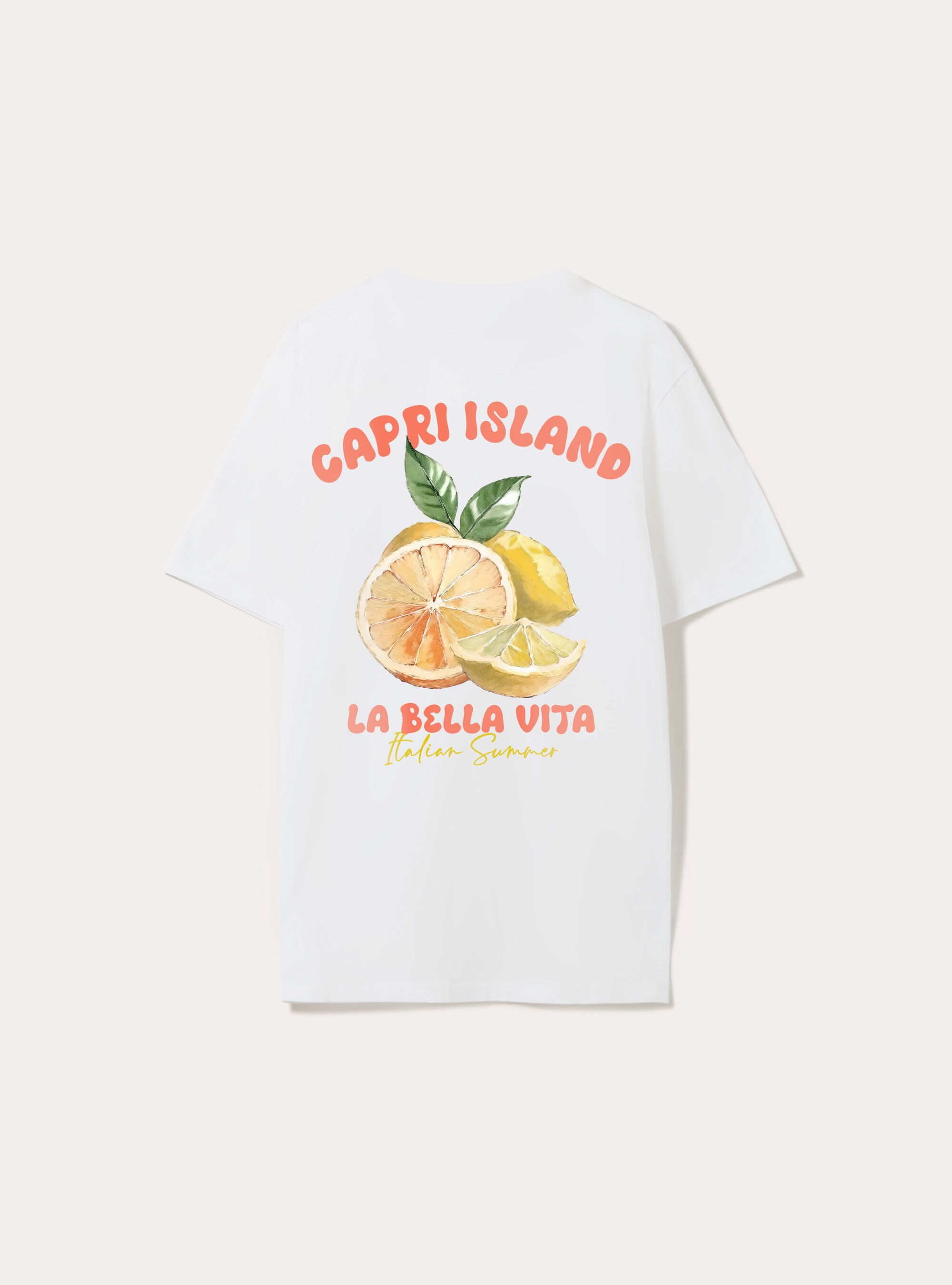 T-shirt with Souvenir Capri print