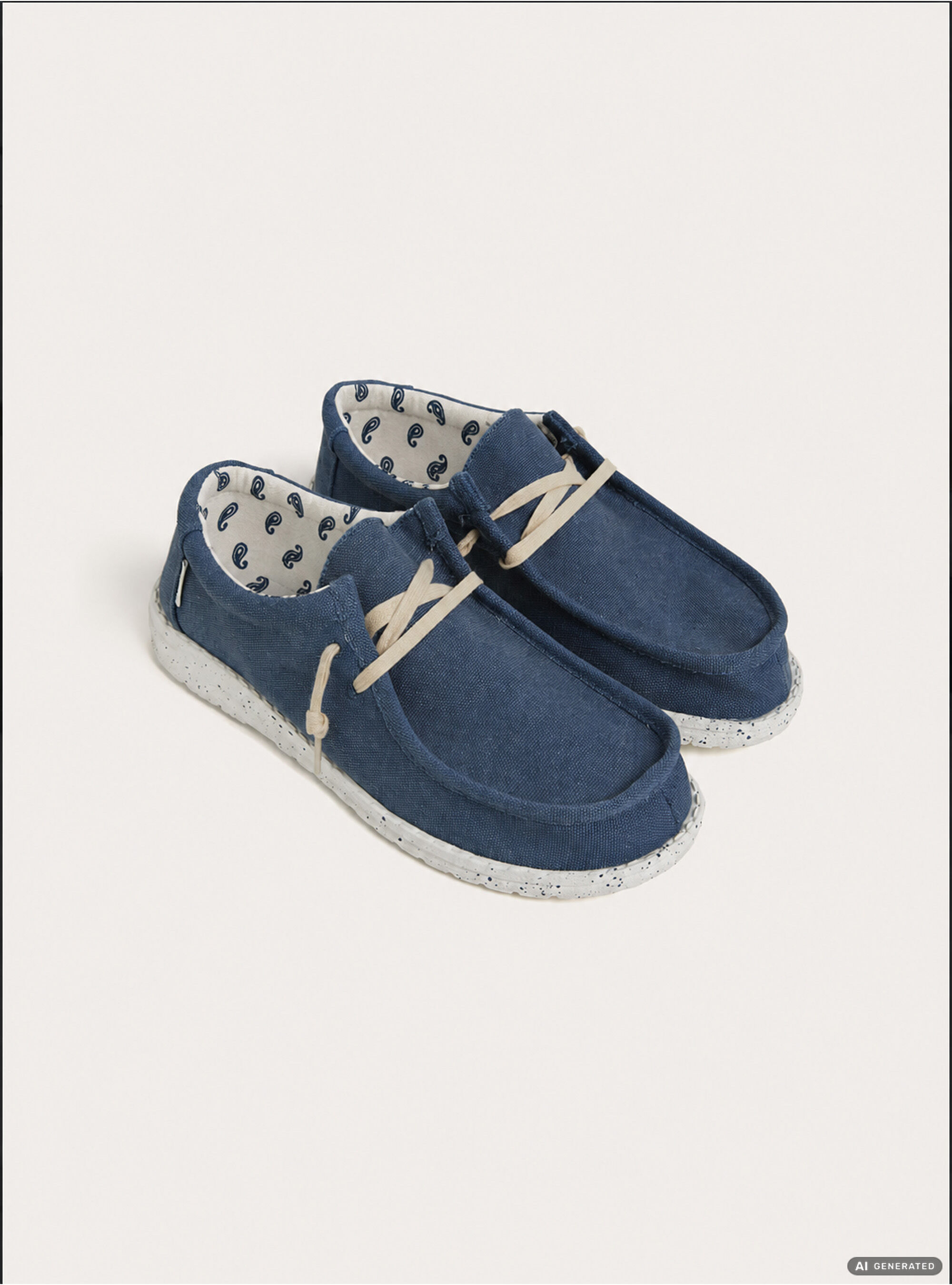 Zapatos Mocas&iacute;n de Lona con Cordones