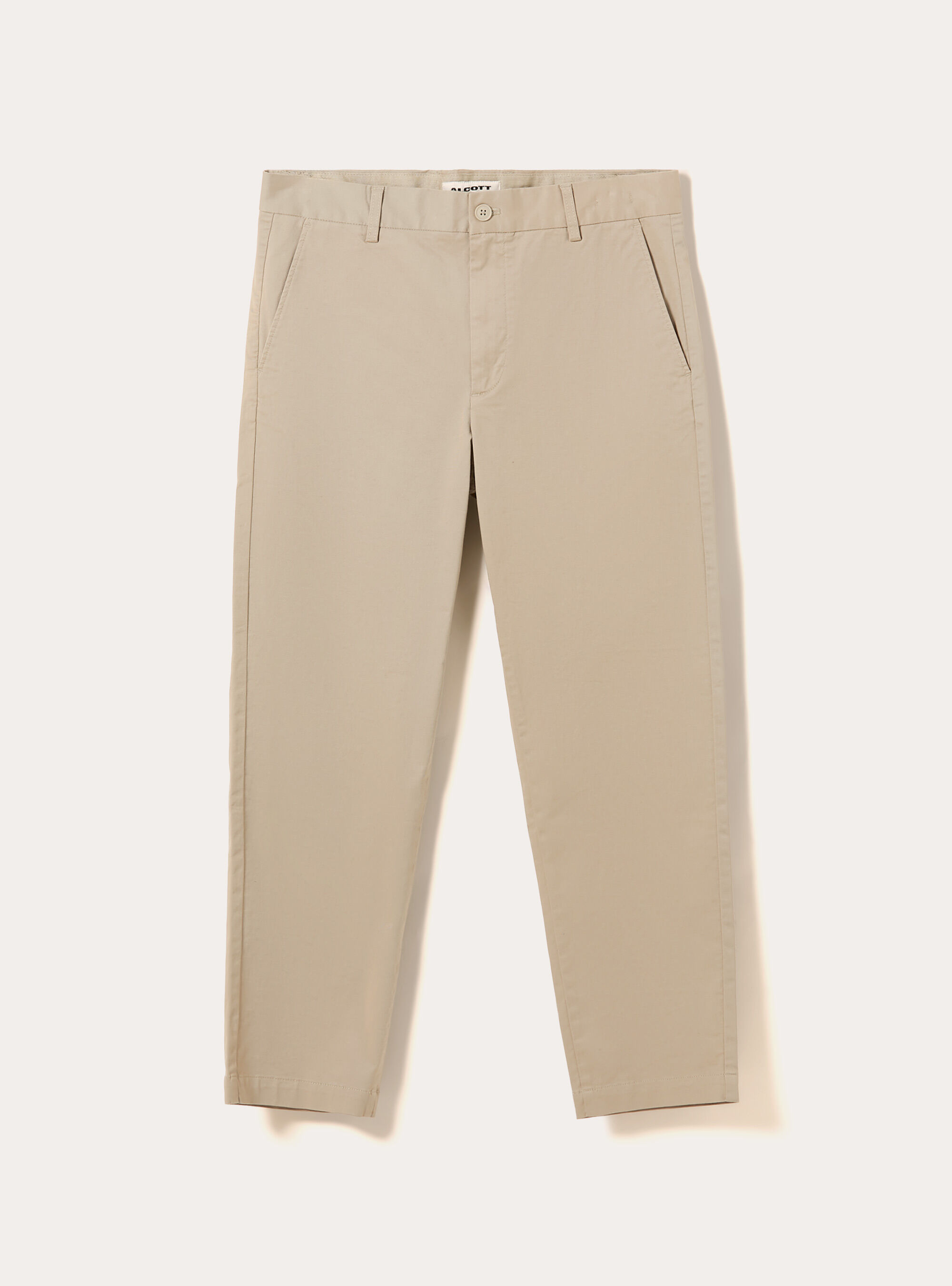 Pantalon chino slim fit en twill stretch, BG2 BEIGE MEDIUM