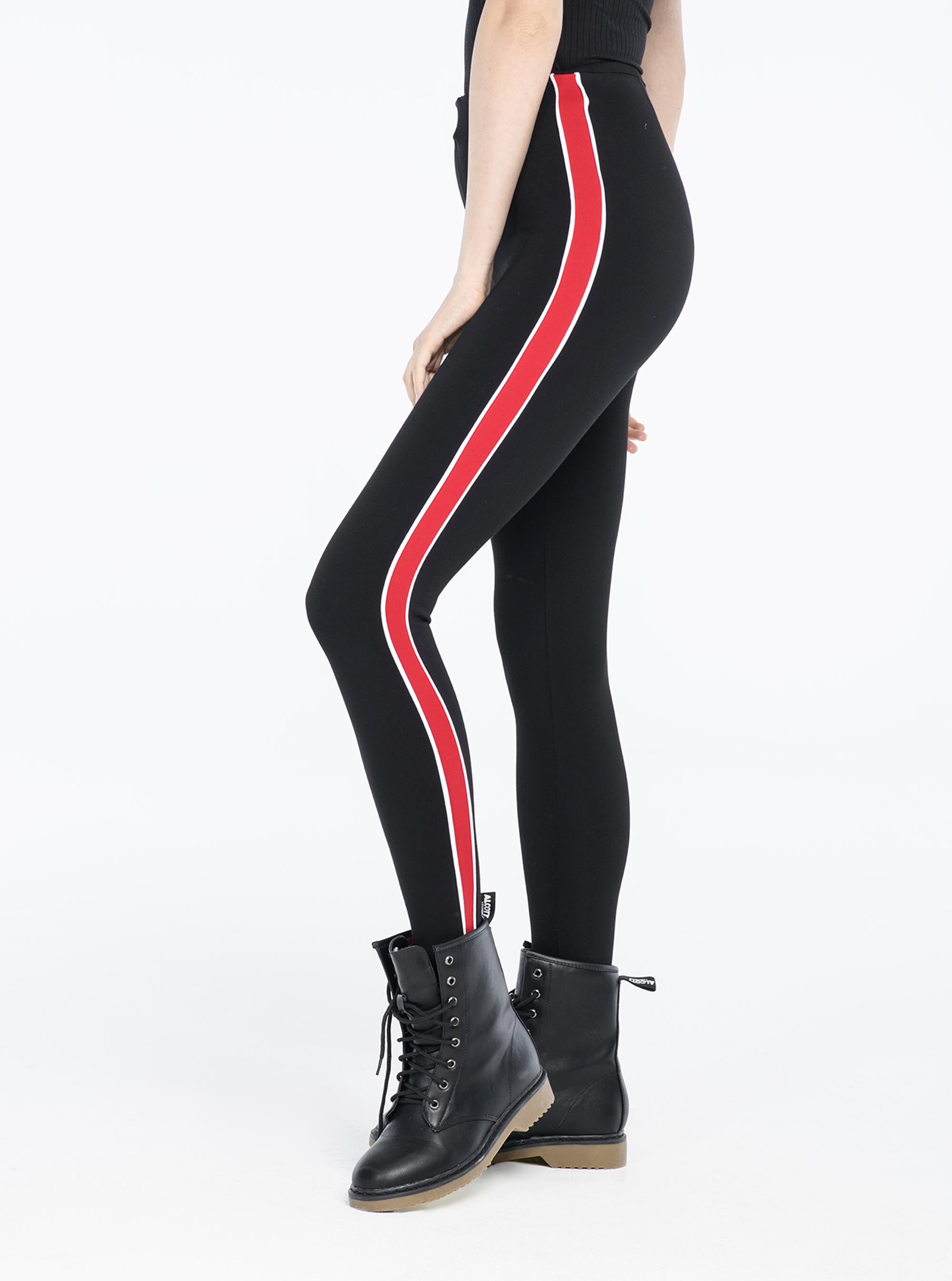 Leggings with stripe down the side discount