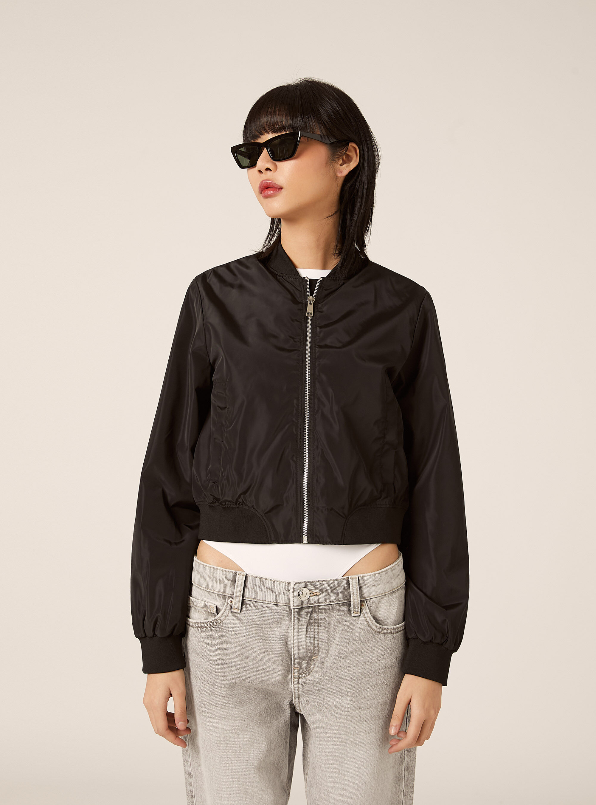 Bomber boxy fit brillante