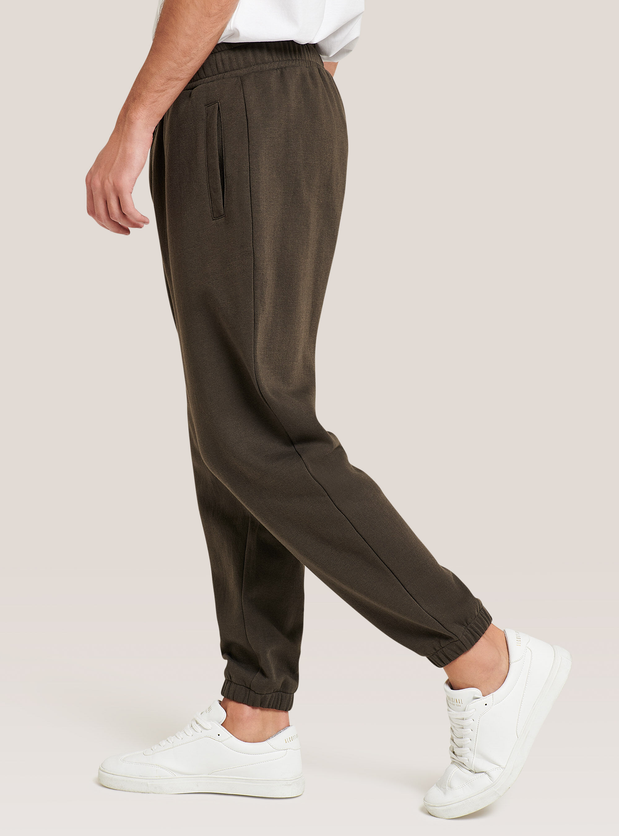 Basic-Joggerhose aus Baumwolle, C0569 FANGO