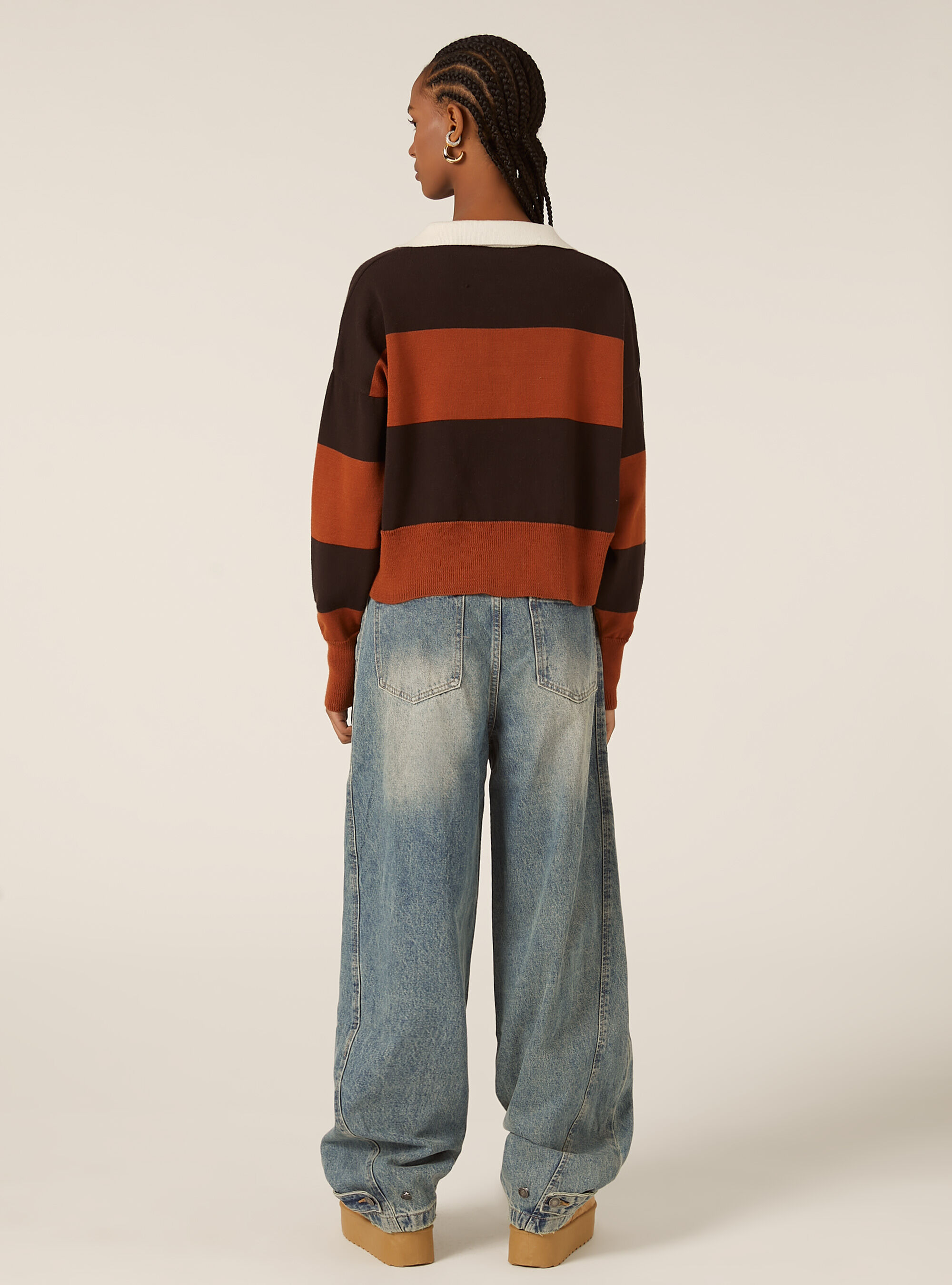 Polo a righe, OR2 ORANGE MED.