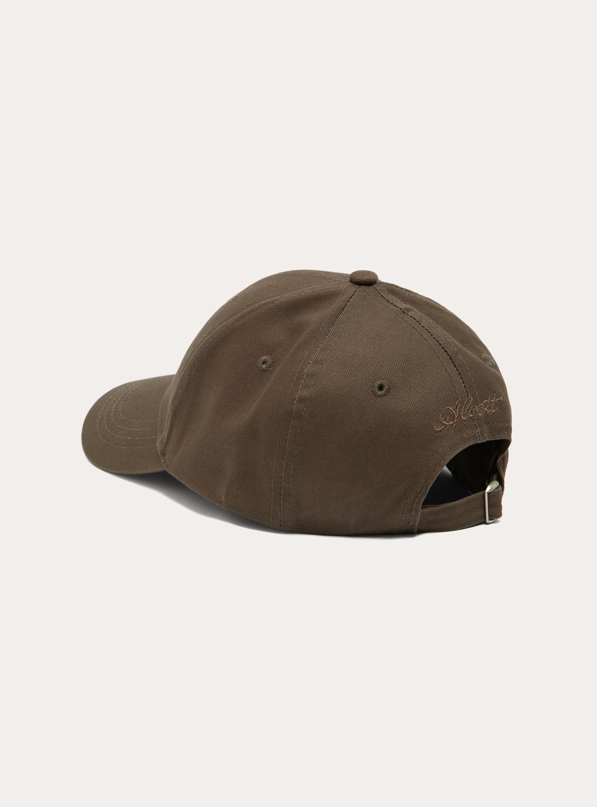 Cappello basico con ricamo, BR2 BROWN MEDIUM