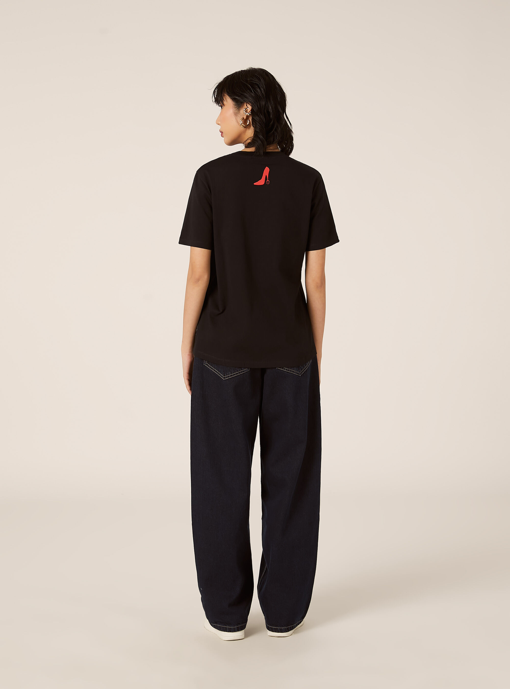 T-shirt regular il diavolo veste prada, BK1 BLACK